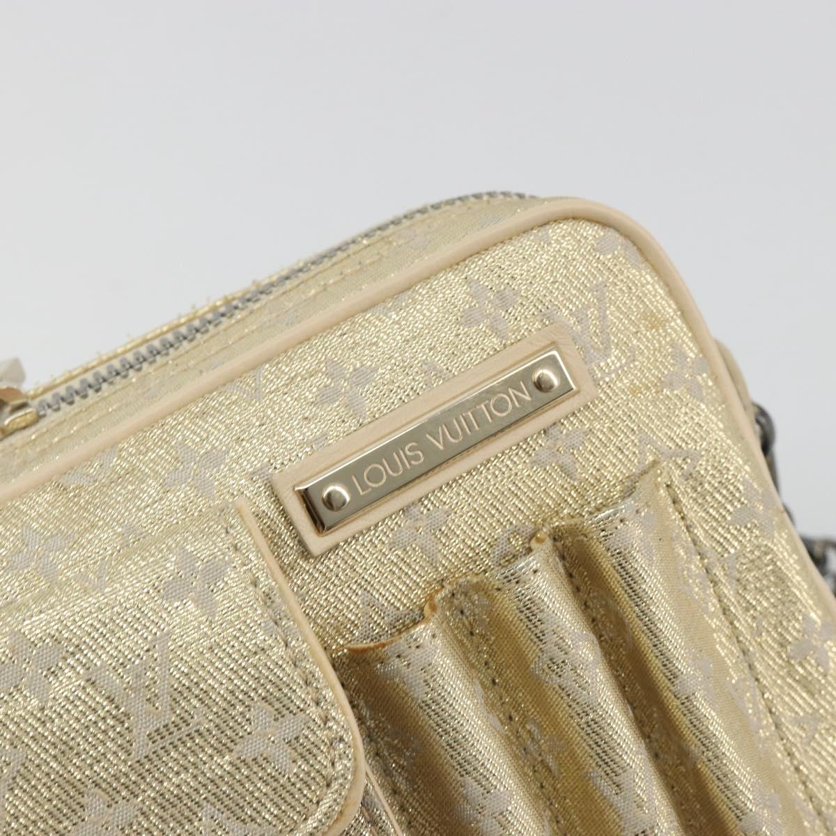 LOUIS VUITTON Monogram Shine McKenna Shoulder Bag Gold M92363 LV Auth 195998V