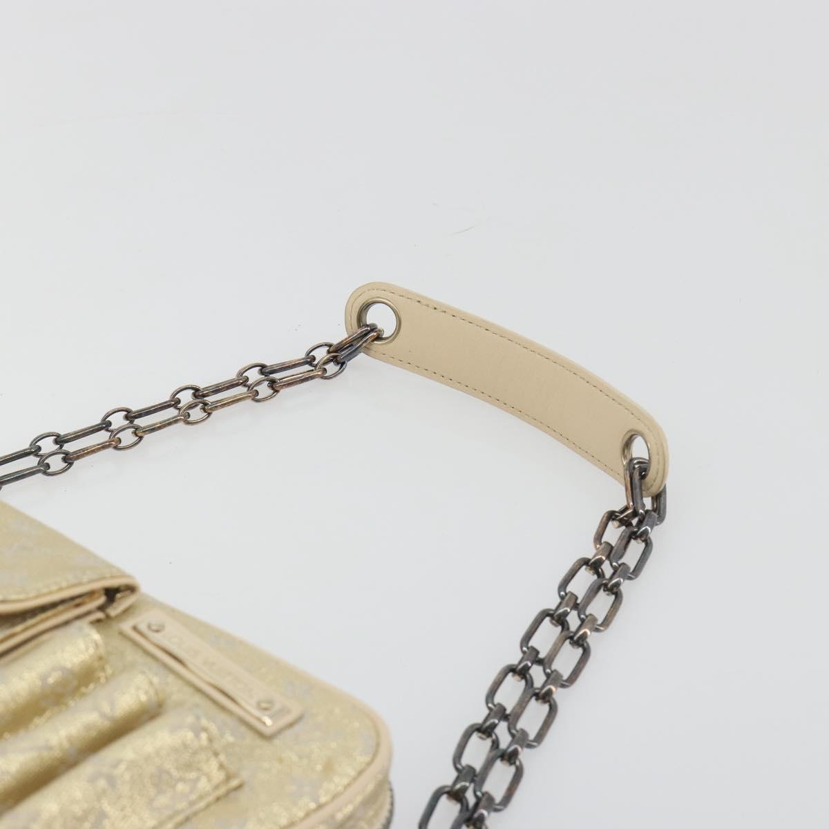 LOUIS VUITTON Monogram Shine McKenna Shoulder Bag Gold M92363 LV Auth 195998V