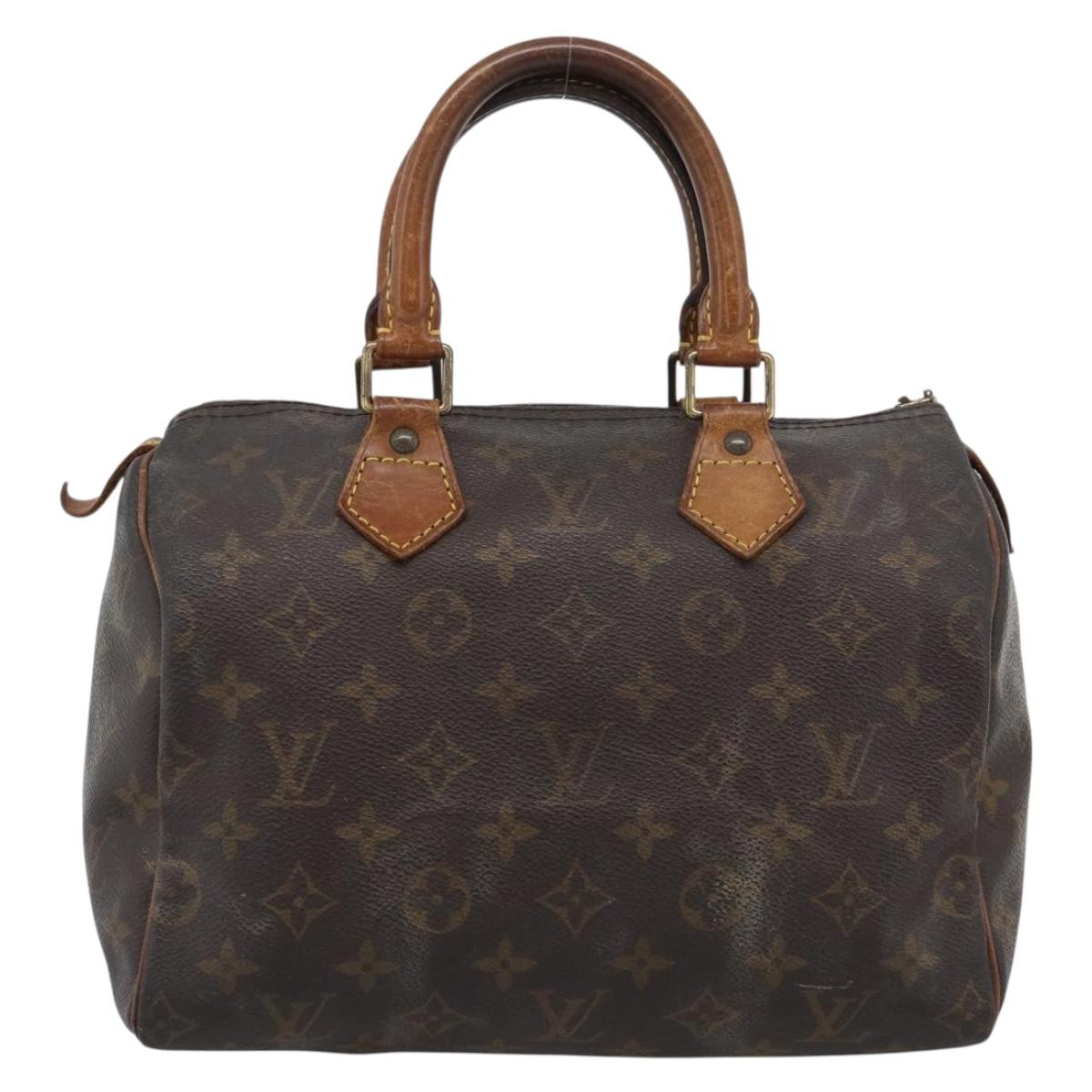 LOUIS VUITTON Monogram Speedy 25 Hand Bag M41528 LV Auth 196027