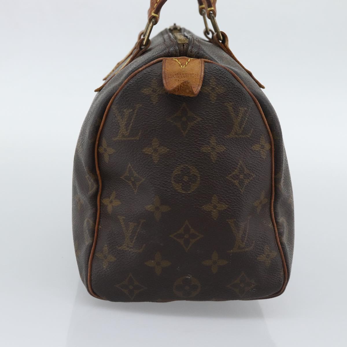 LOUIS VUITTON Monogram Speedy 25 Hand Bag M41528 LV Auth 196027