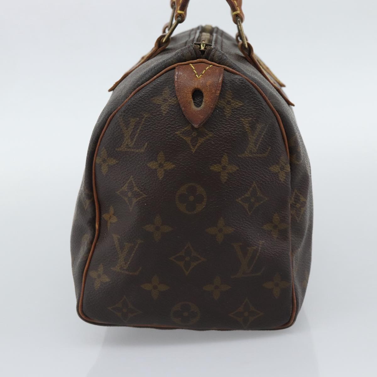LOUIS VUITTON Monogram Speedy 25 Hand Bag M41528 LV Auth 196027