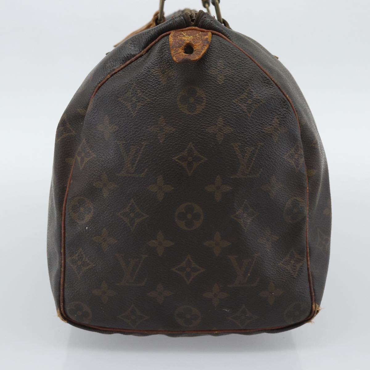 LOUIS VUITTON Monogram Speedy 35 Hand Bag M41524 LV Auth 196029