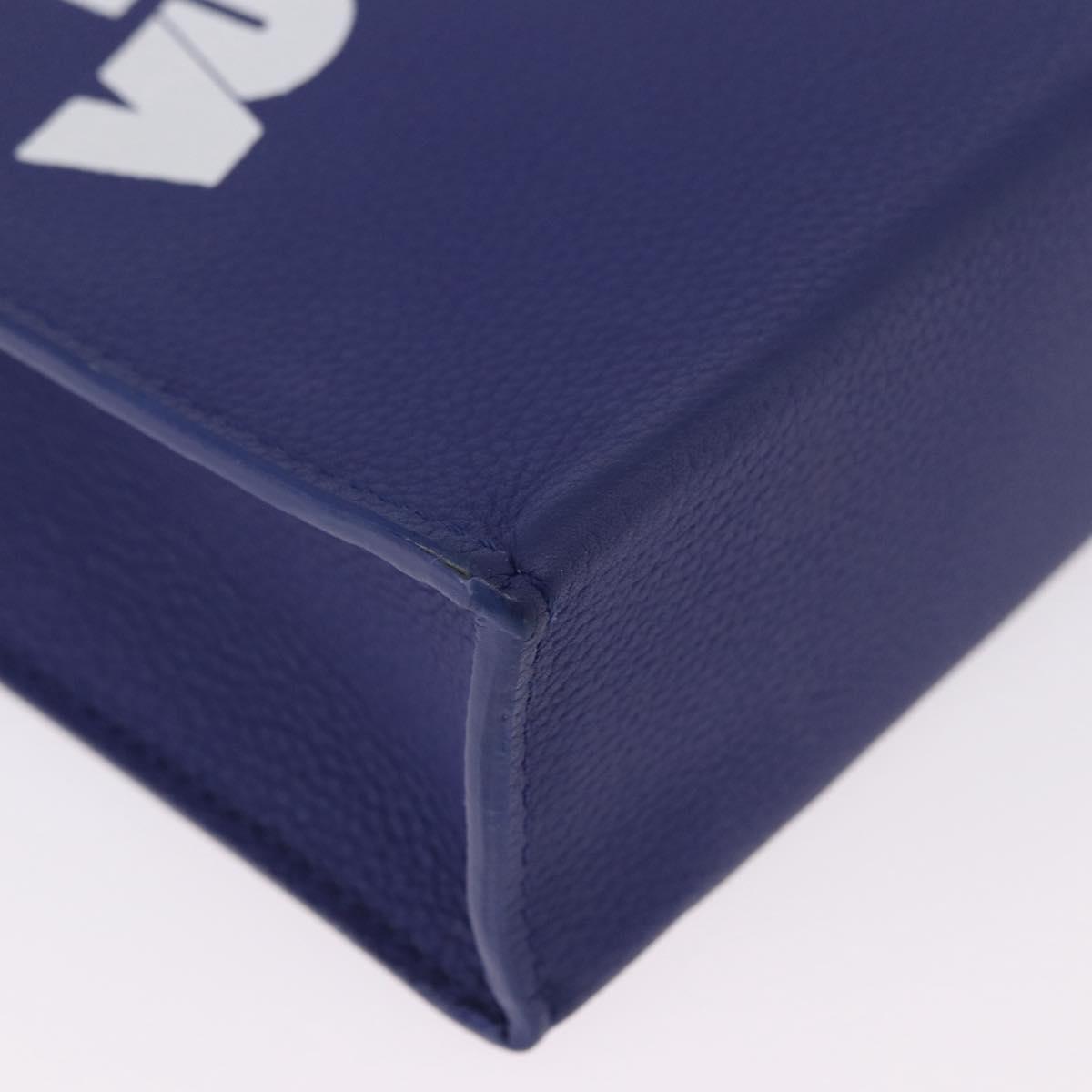 LOUIS VUITTON Sac XS Hand Bag Leather Blue M80841 LV Auth 196032M