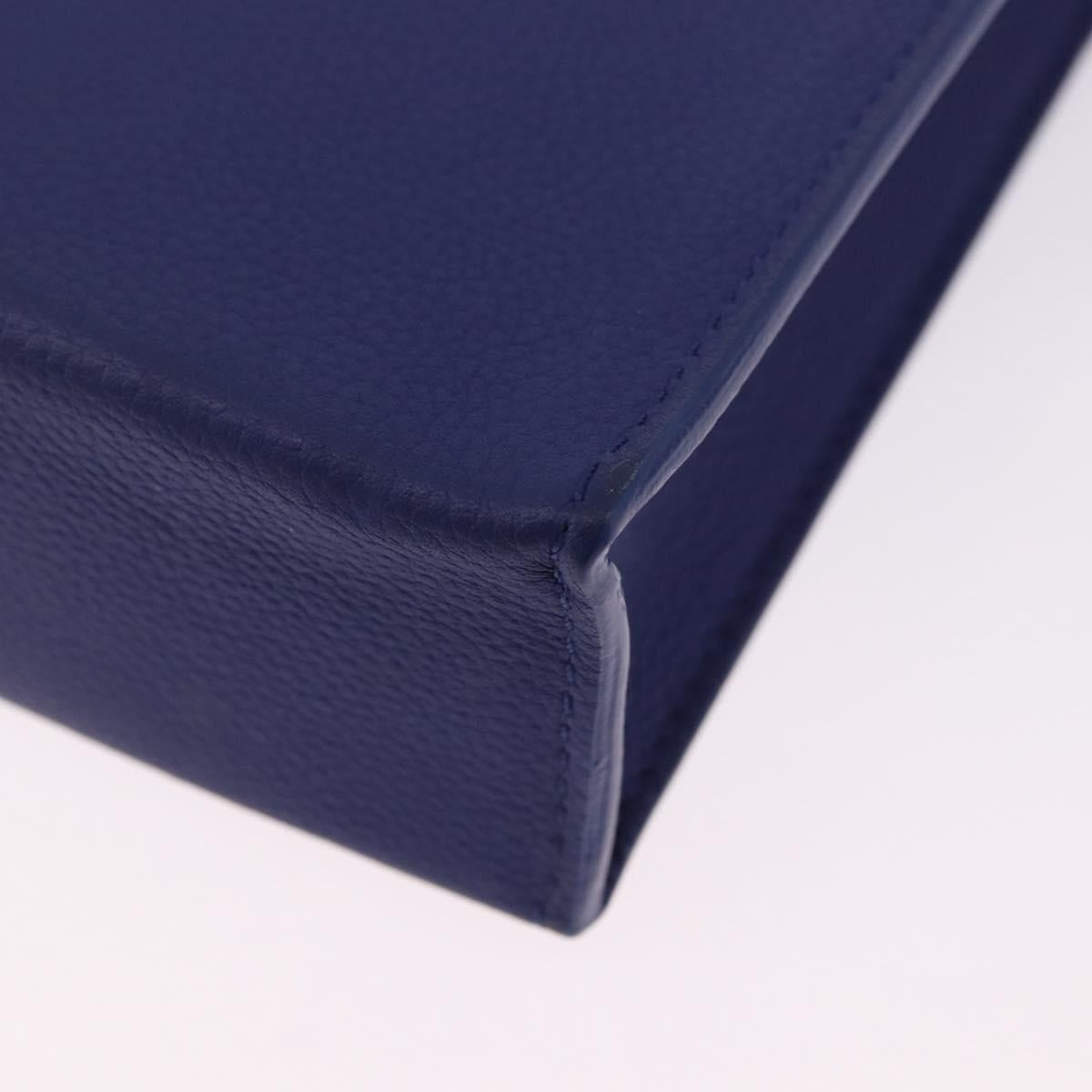 LOUIS VUITTON Sac XS Hand Bag Leather Blue M80841 LV Auth 196032M