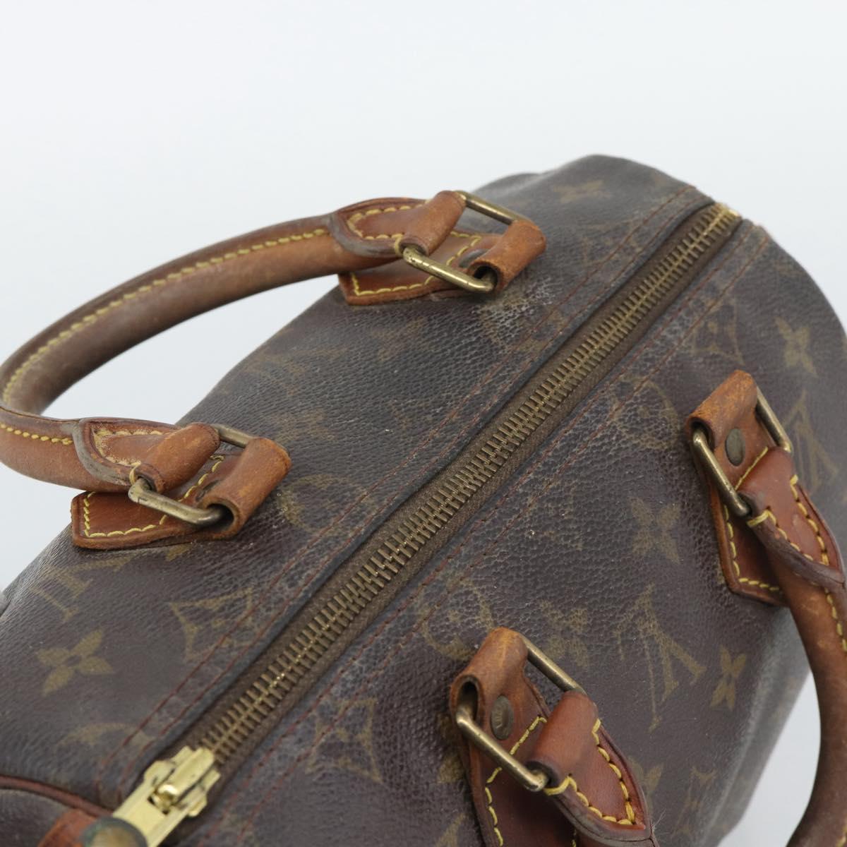 LOUIS VUITTON Monogram Speedy 25 Hand Bag M41528 LV Auth 196034