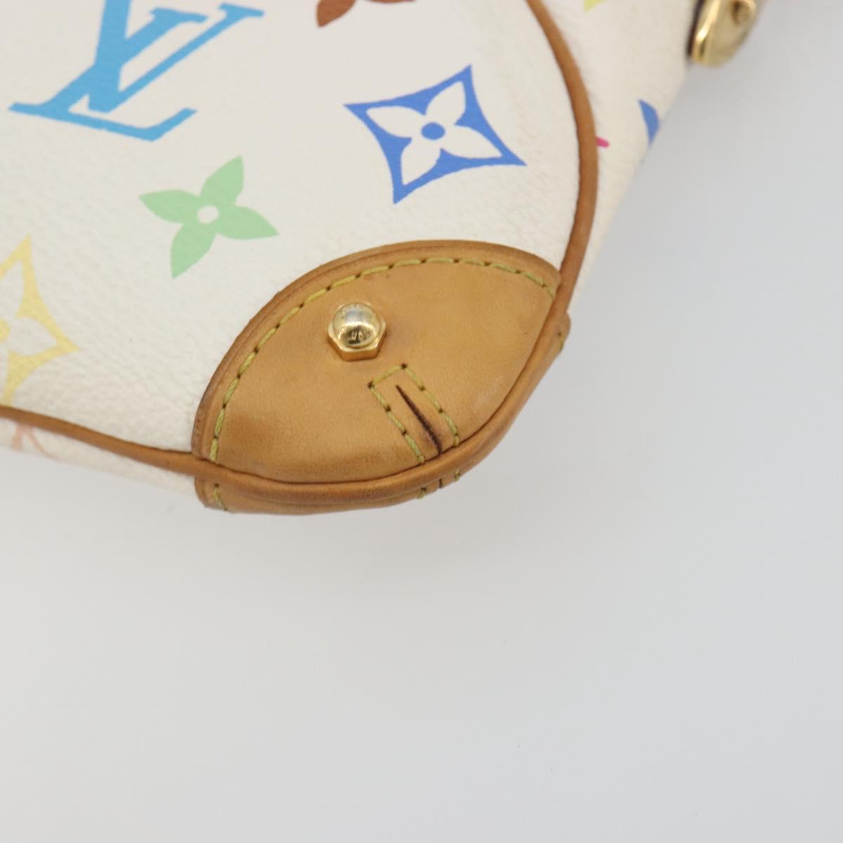 LOUIS VUITTON Monogram Multicolor Pochette Mira MM White M60096 LV Auth 196035V