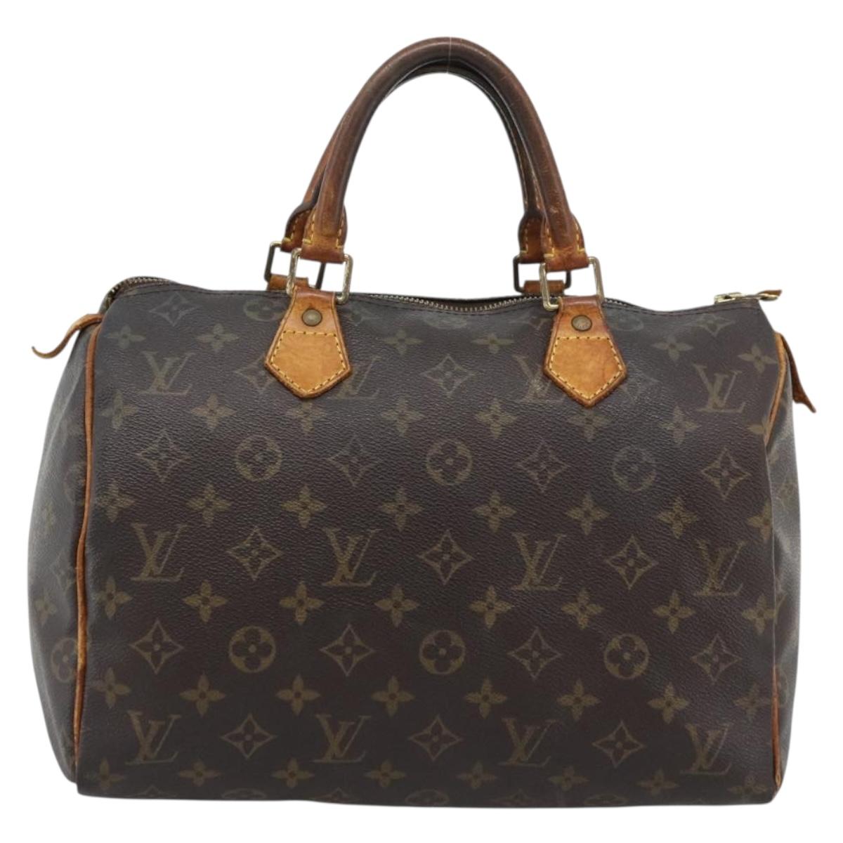 LOUIS VUITTON Monogram Speedy 30 Hand Bag M41526 LV Auth 196038