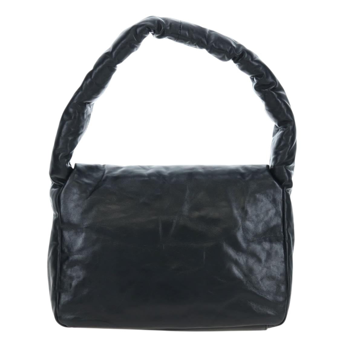 BALENCIAGA Monaco Sling Bag Leather Black Gold 787896 Auth 196040M
