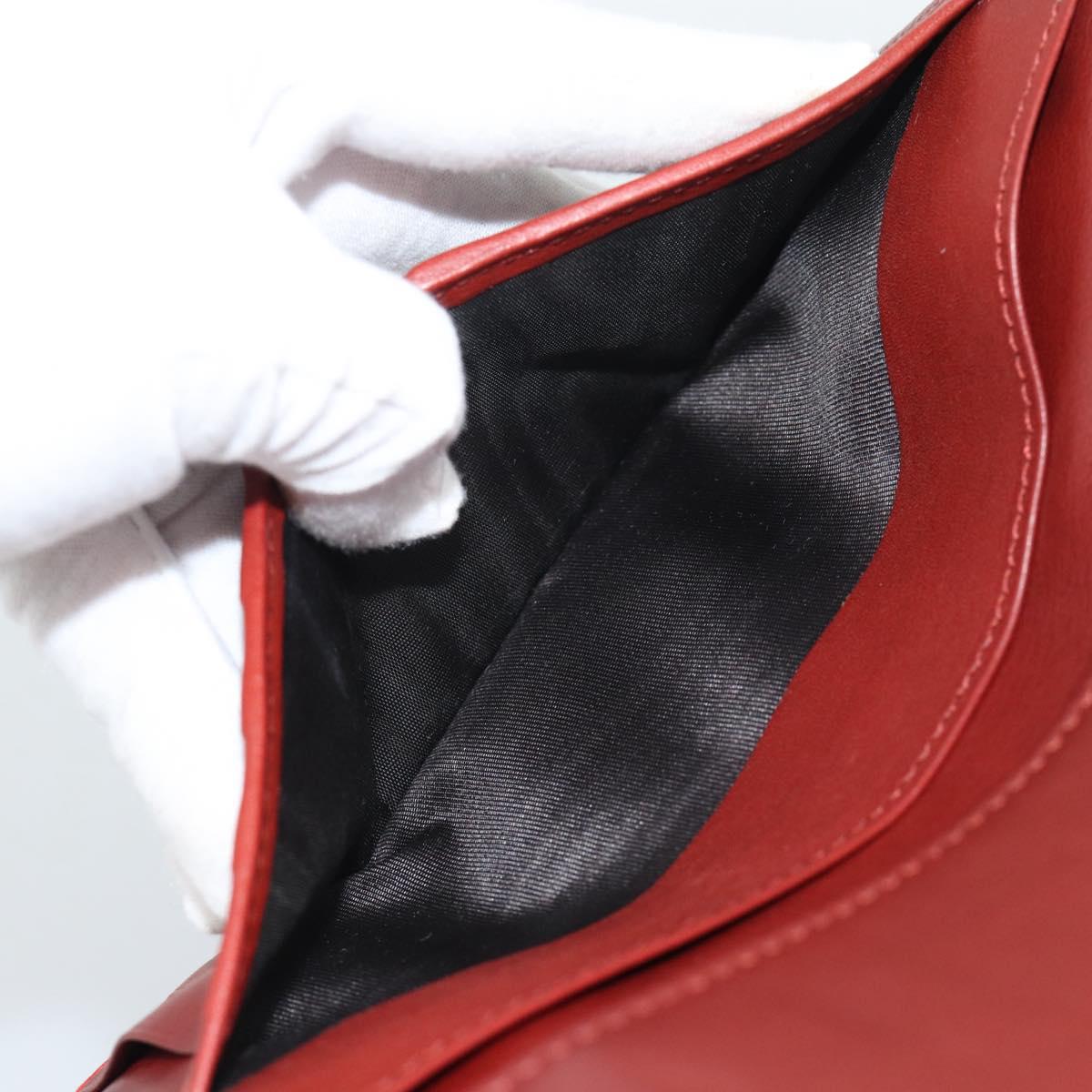 GUCCI GG Canvas Guccissima Long Wallet Red 282426 Auth 196044A