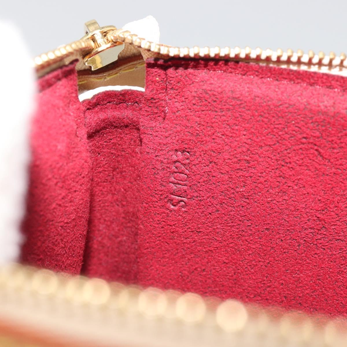 LOUIS VUITTON Monogram Multicolor Pochette Accessoires White M92649 Auth 196048V
