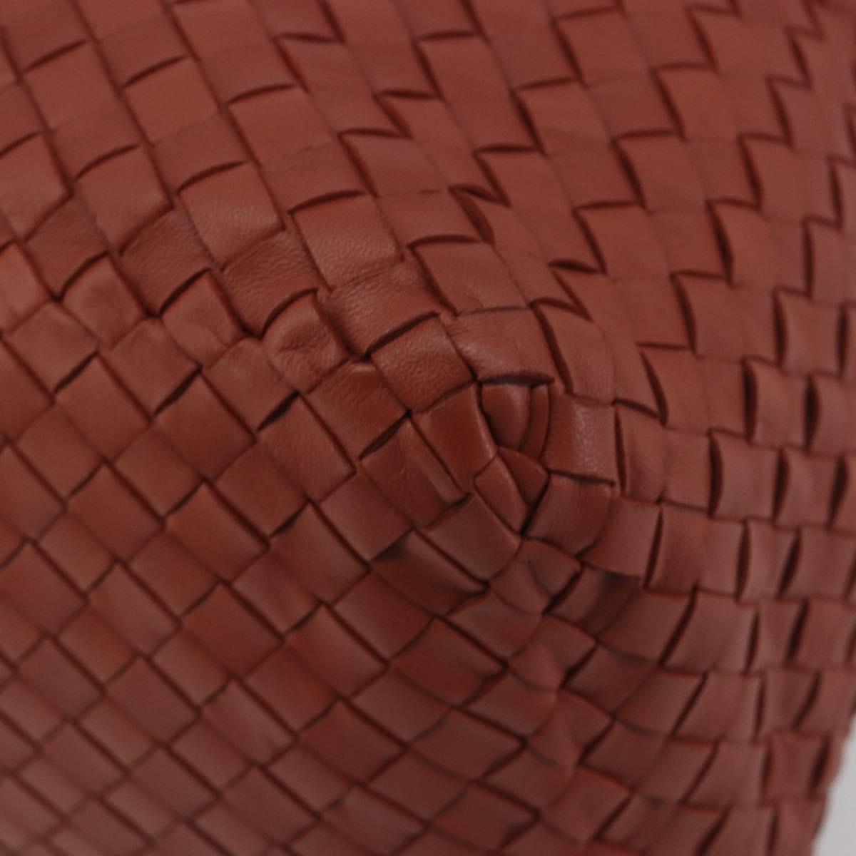 BOTTEGA VENETA INTRECCIATO Tote Bag Leather Brown Auth 196054V