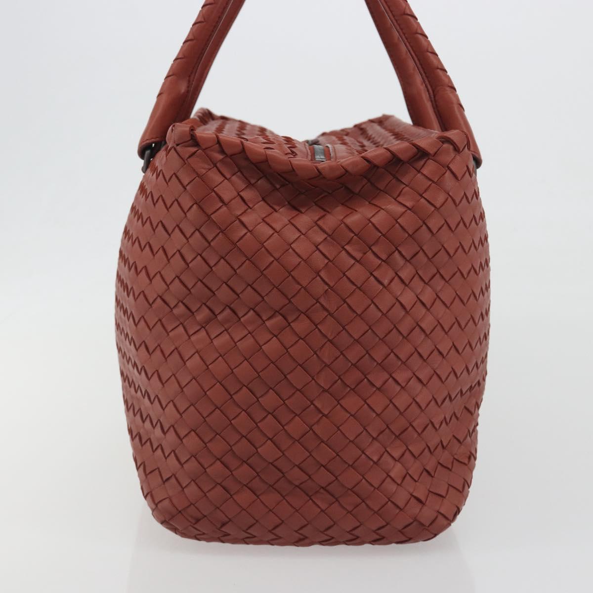 BOTTEGA VENETA INTRECCIATO Tote Bag Leather Brown Auth 196054V