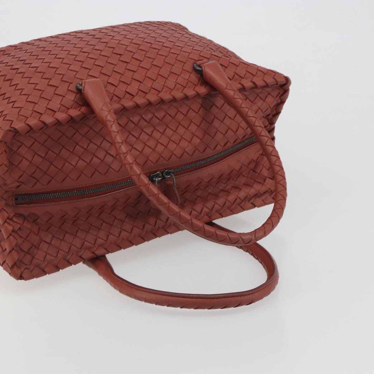 BOTTEGA VENETA INTRECCIATO Tote Bag Leather Brown Auth 196054V