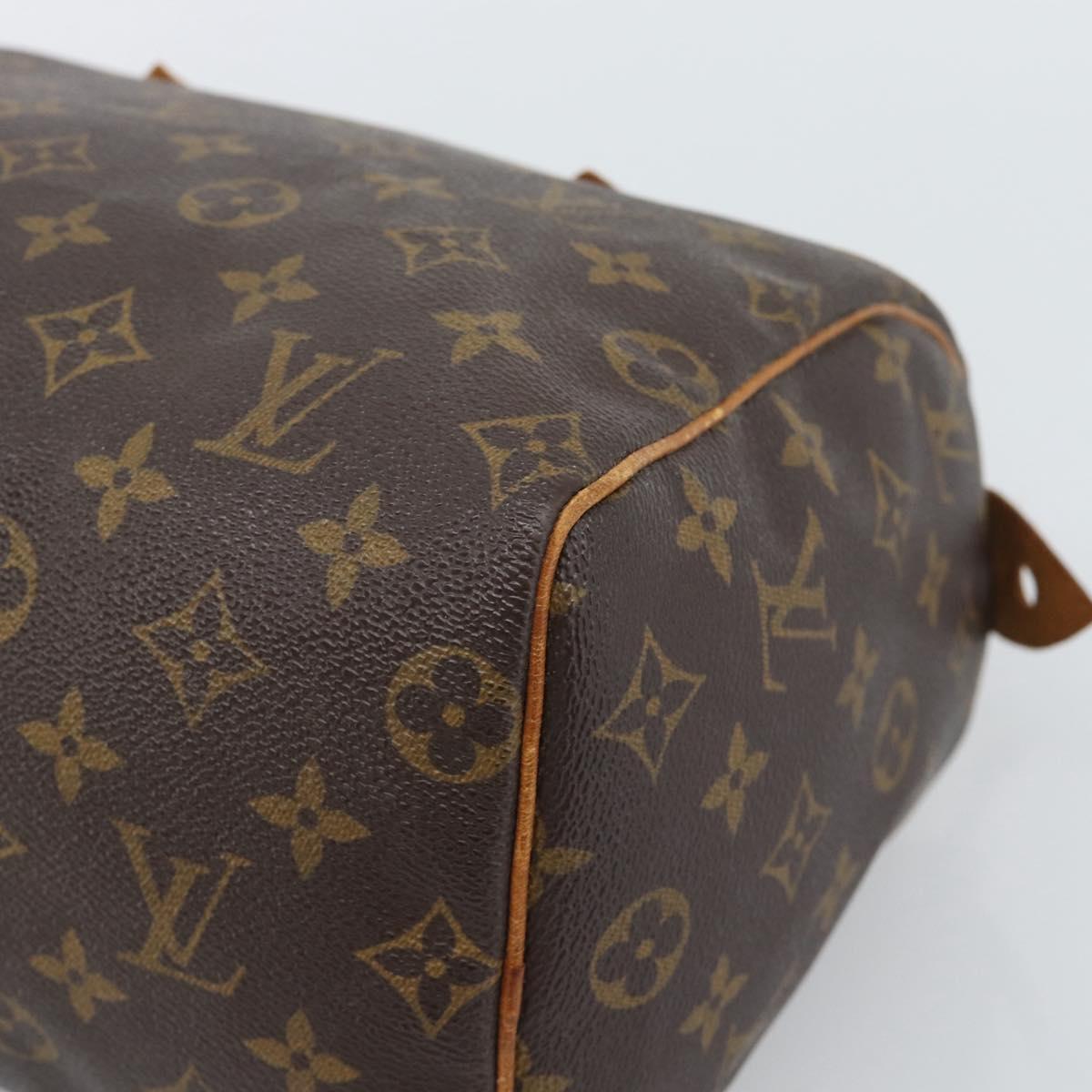 LOUIS VUITTON Monogram Speedy 25 Hand Bag M41528 LV Auth 196058