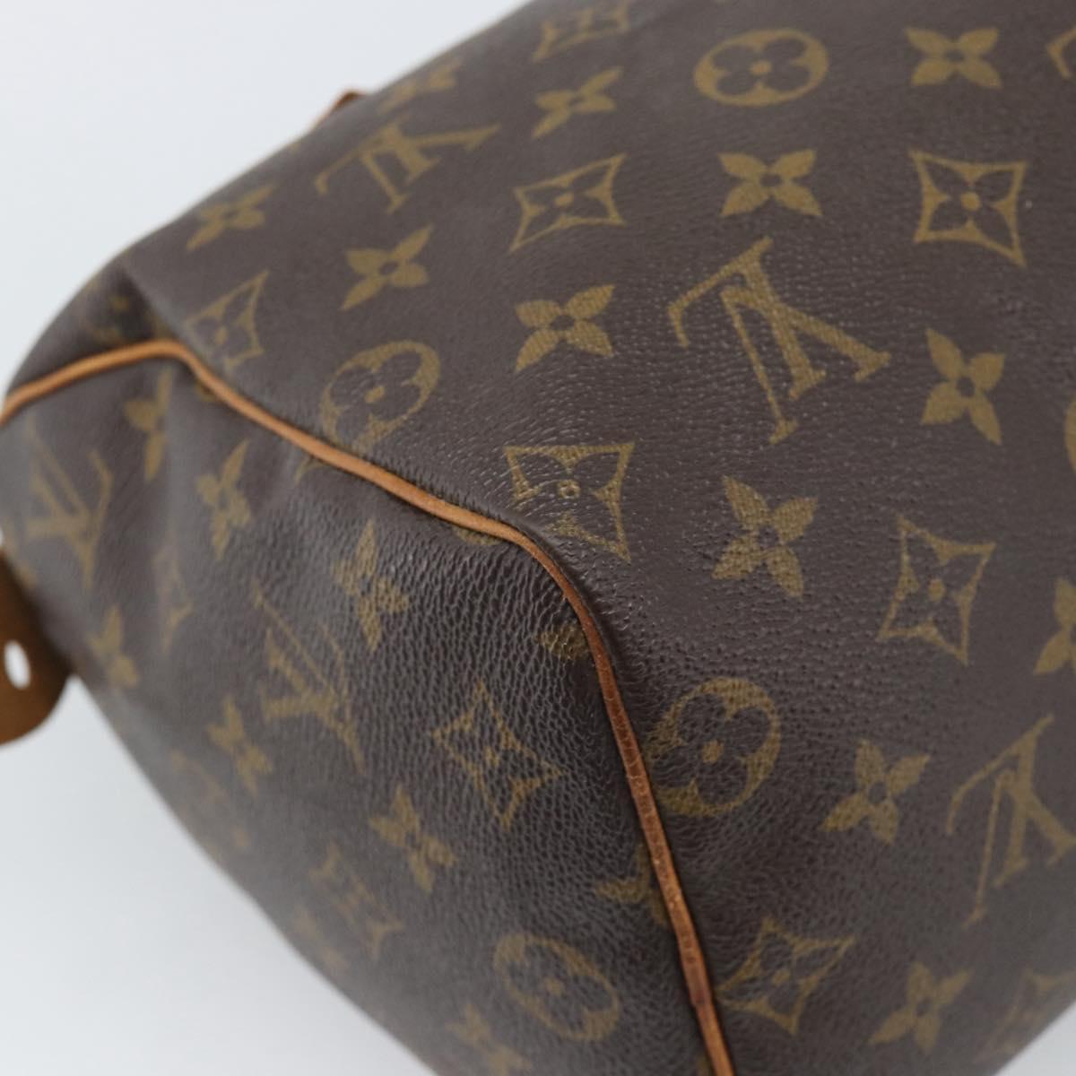 LOUIS VUITTON Monogram Speedy 25 Hand Bag M41528 LV Auth 196058