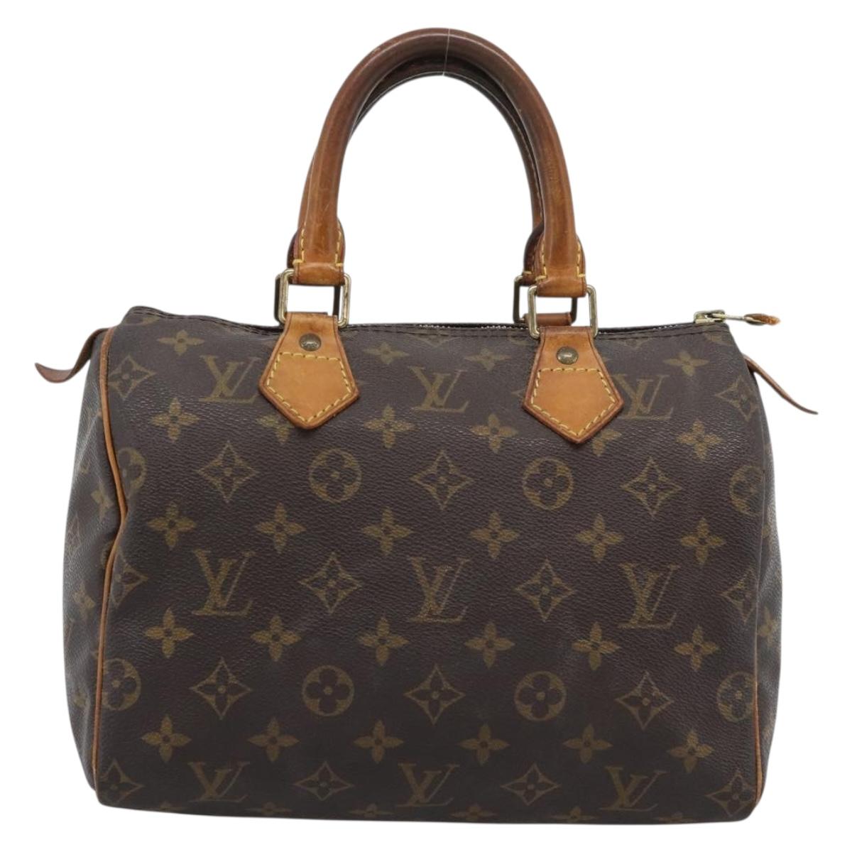 LOUIS VUITTON Monogram Speedy 25 Hand Bag M41528 LV Auth 196058