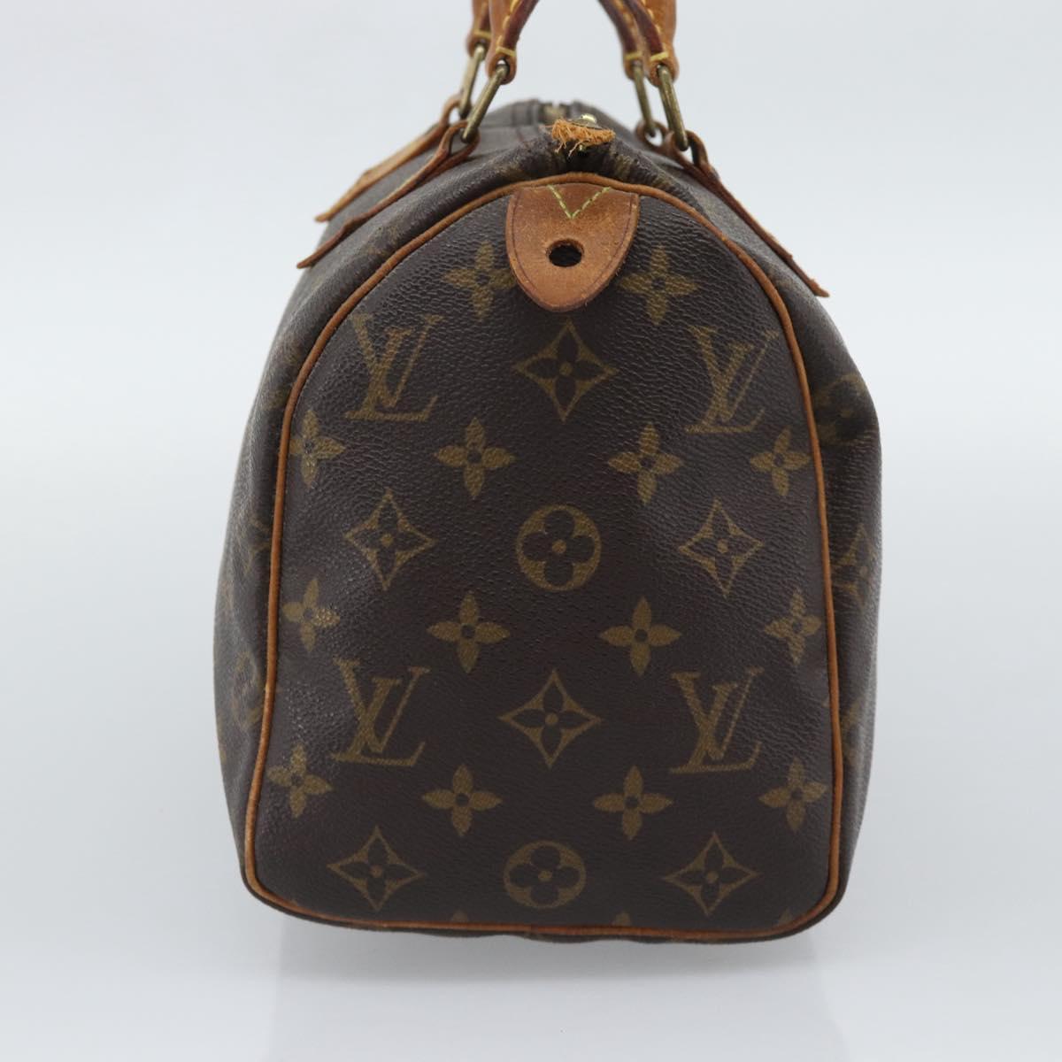 LOUIS VUITTON Monogram Speedy 25 Hand Bag M41528 LV Auth 196058