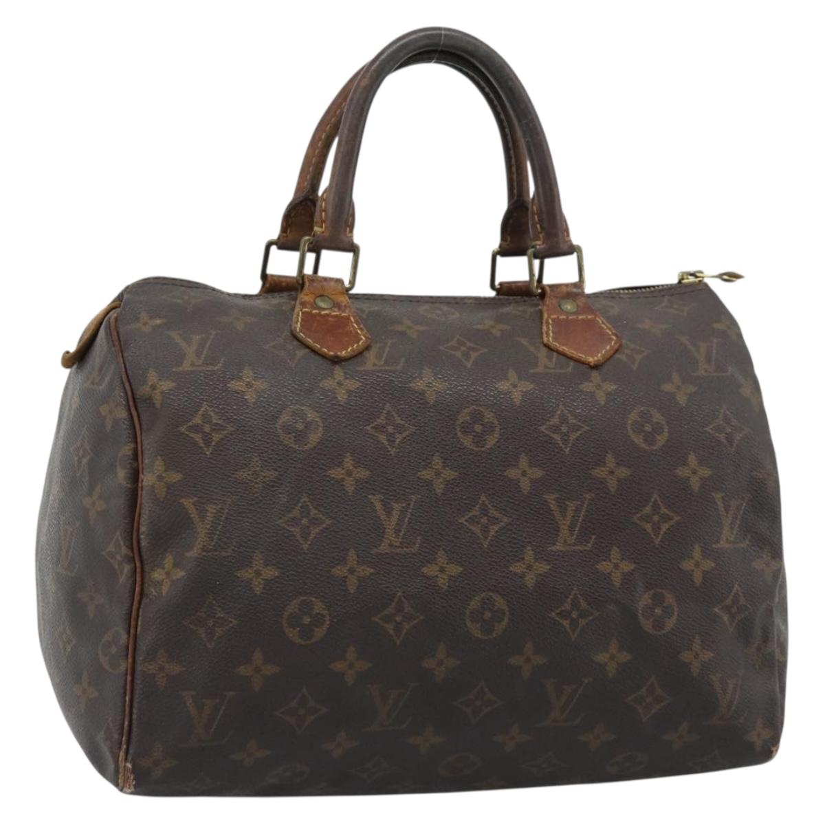 LOUIS VUITTON Monogram Speedy 30 Hand Bag M41526 LV Auth 196059