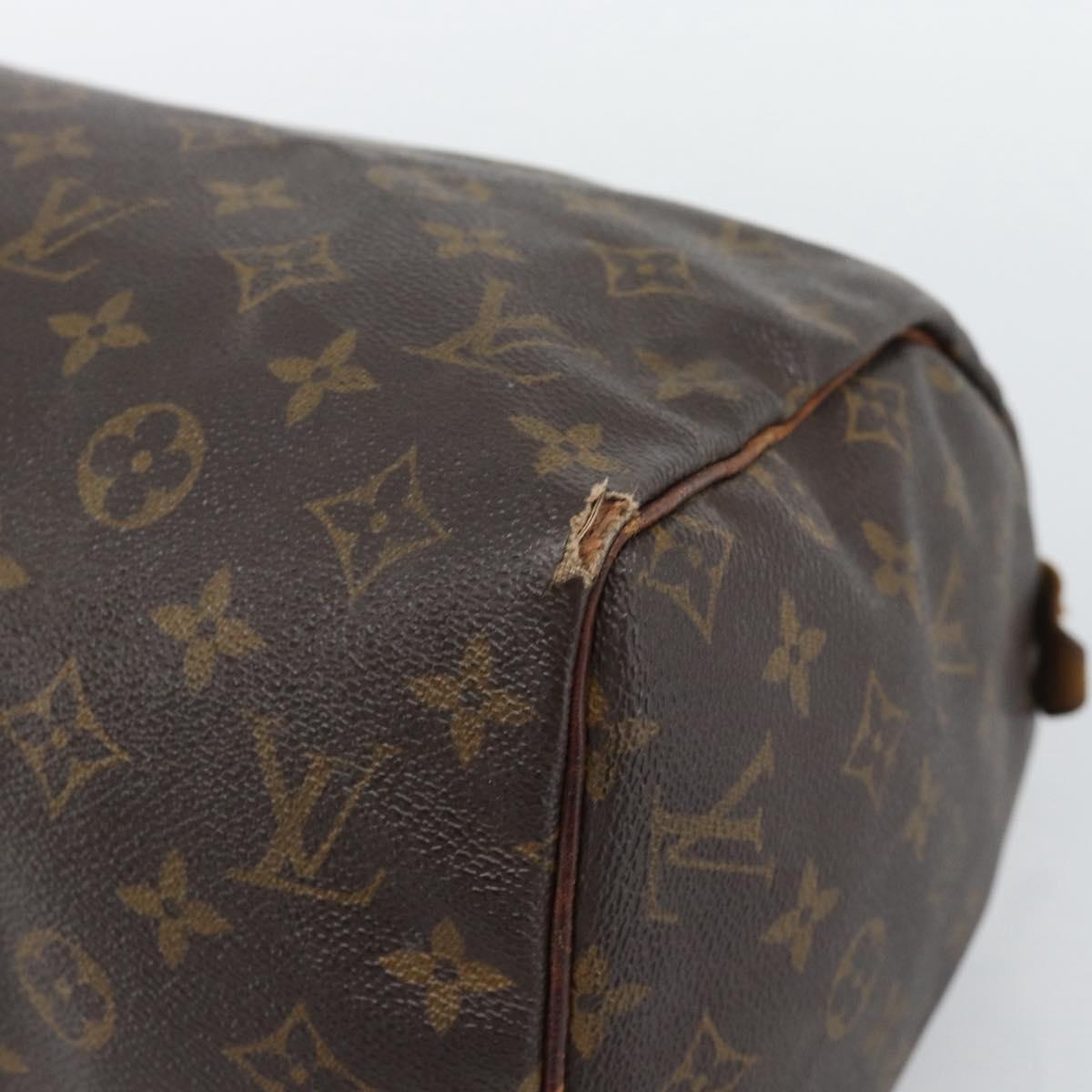 LOUIS VUITTON Monogram Speedy 30 Hand Bag M41526 LV Auth 196059