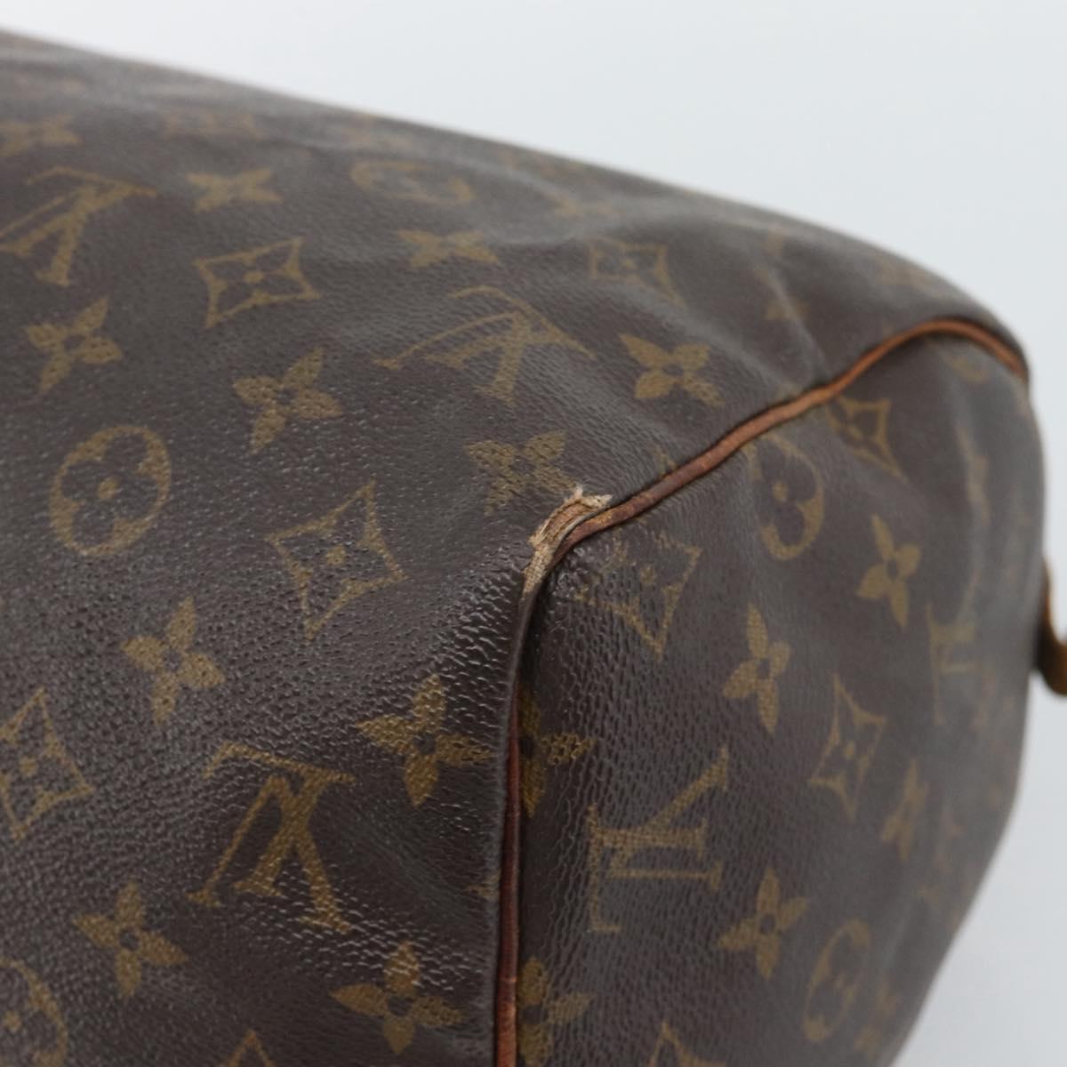 LOUIS VUITTON Monogram Speedy 30 Hand Bag M41526 LV Auth 196059