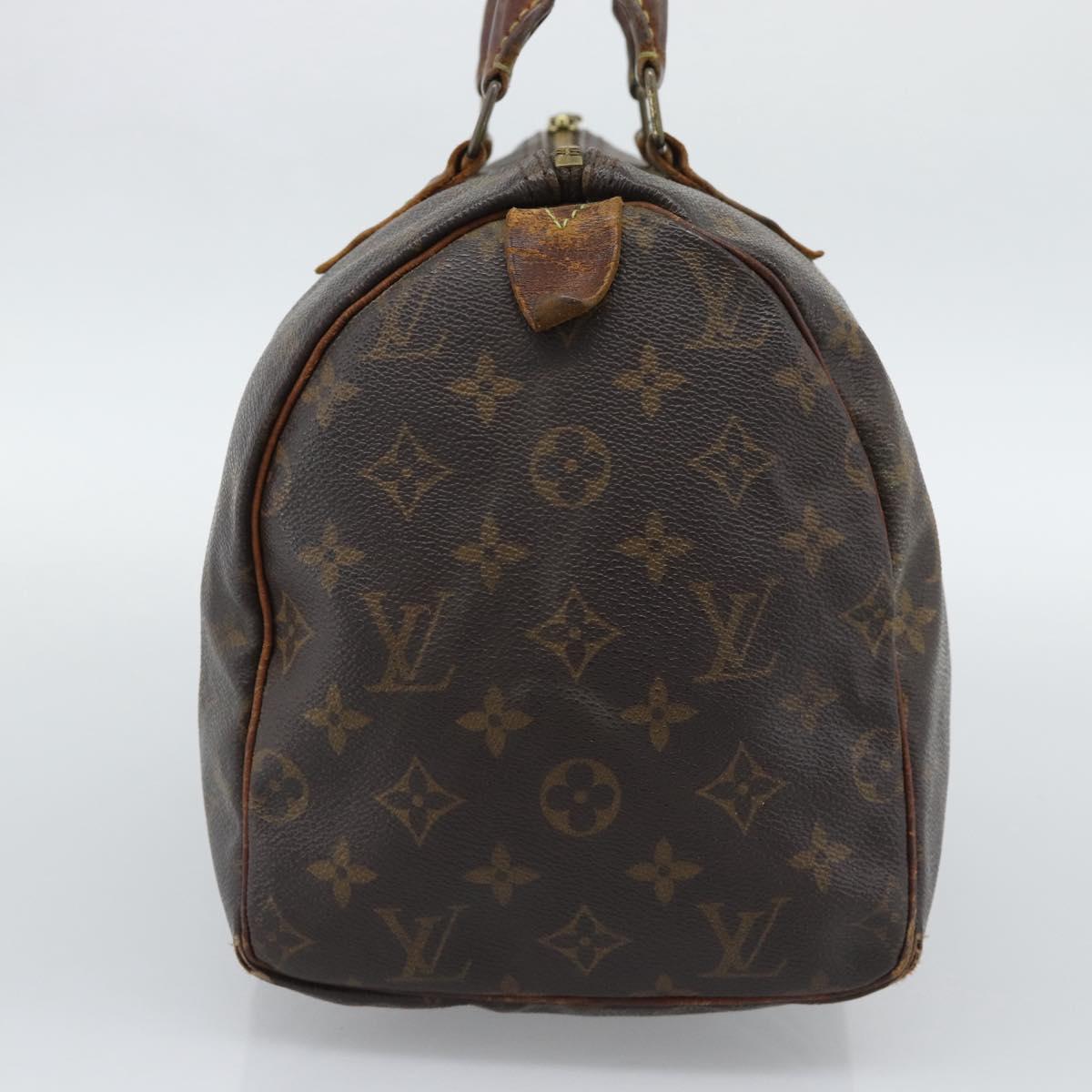 LOUIS VUITTON Monogram Speedy 30 Hand Bag M41526 LV Auth 196059