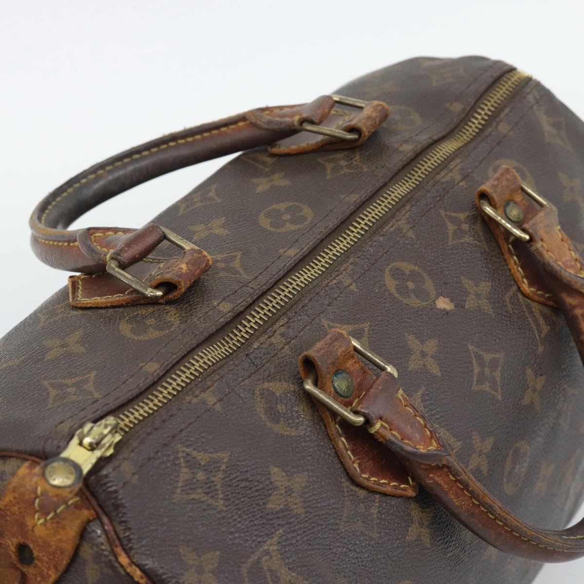 LOUIS VUITTON Monogram Speedy 30 Hand Bag M41526 LV Auth 196059