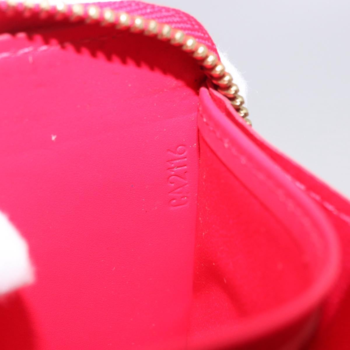LOUIS VUITTON Monogram Vernis Zippy Long Wallet Pink M93058 LV Auth 196066V