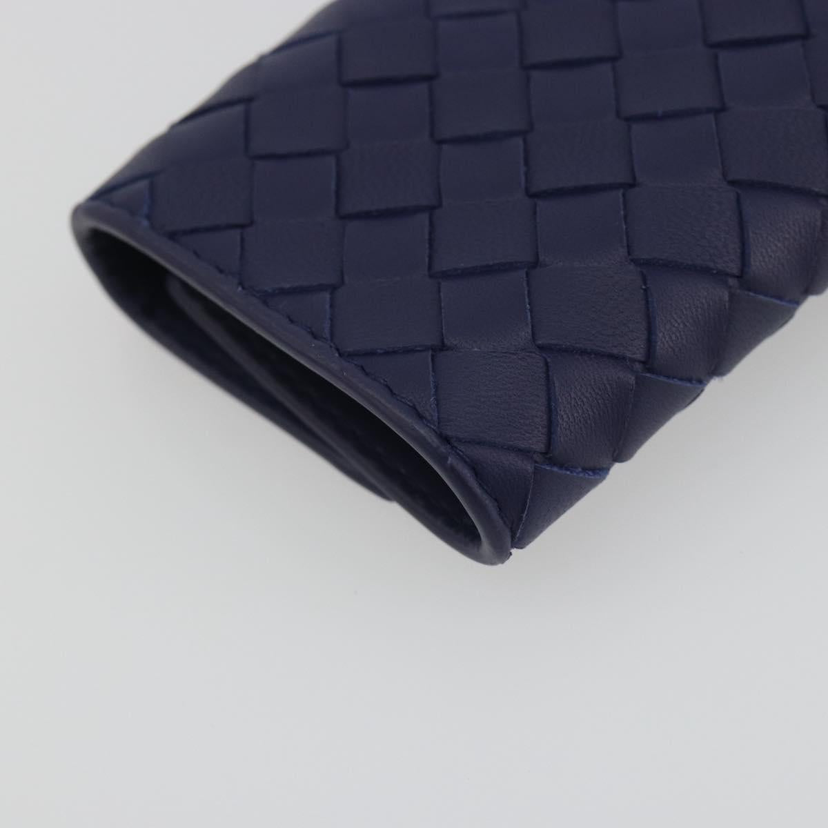 BOTTEGA VENETA INTRECCIATO Key Case Leather Navy Auth 196068V