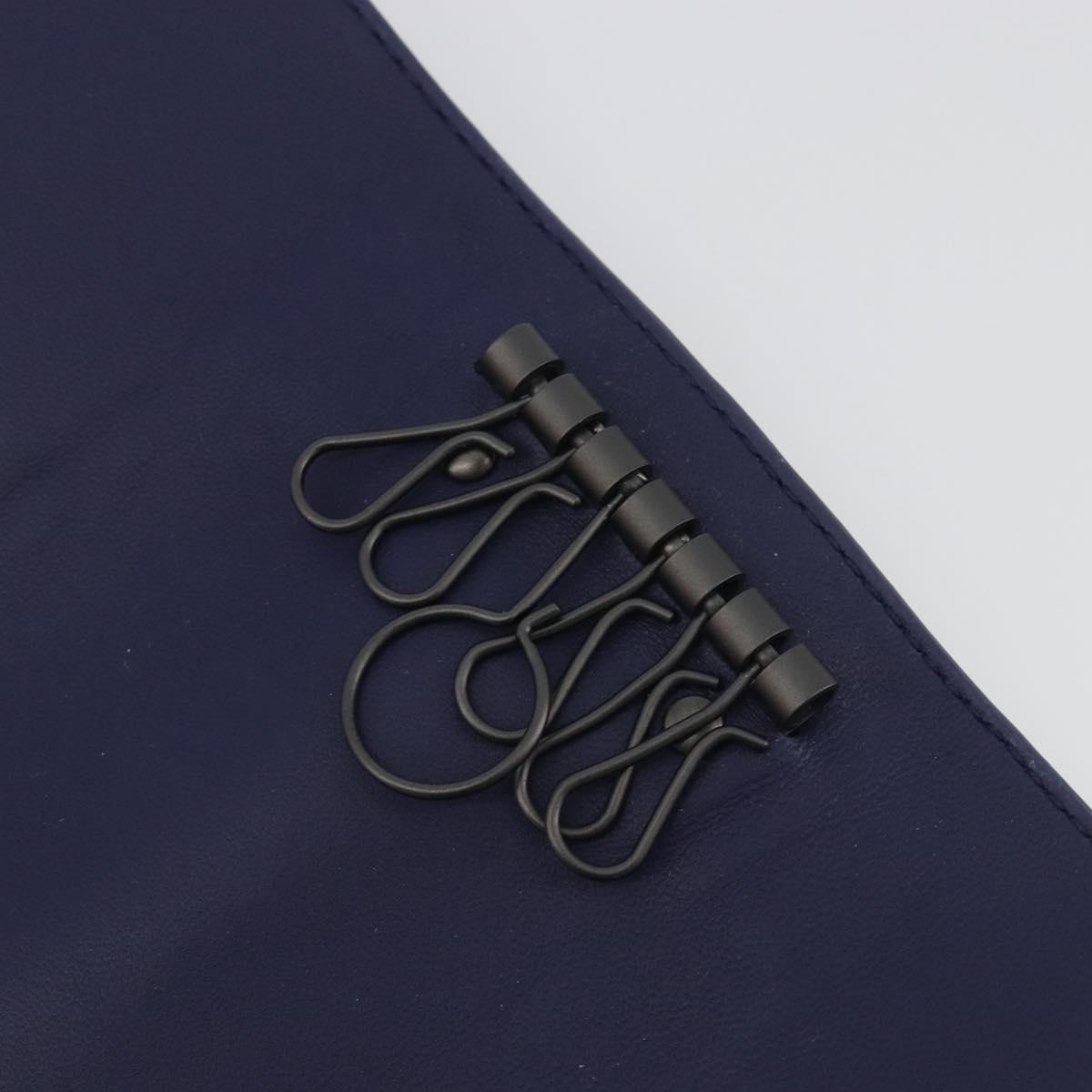 BOTTEGA VENETA INTRECCIATO Key Case Leather Navy Auth 196068V