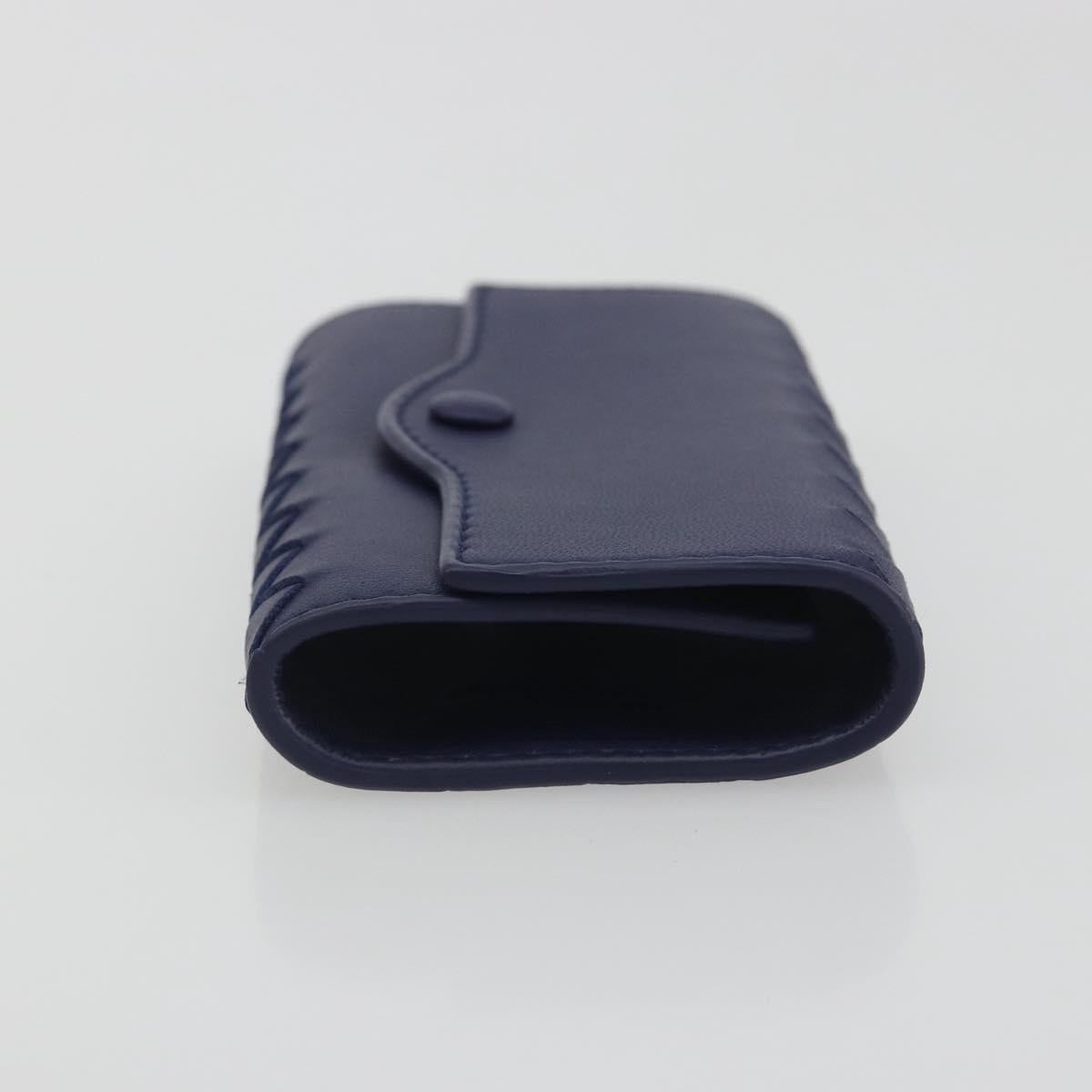 BOTTEGA VENETA INTRECCIATO Key Case Leather Navy Auth 196068V