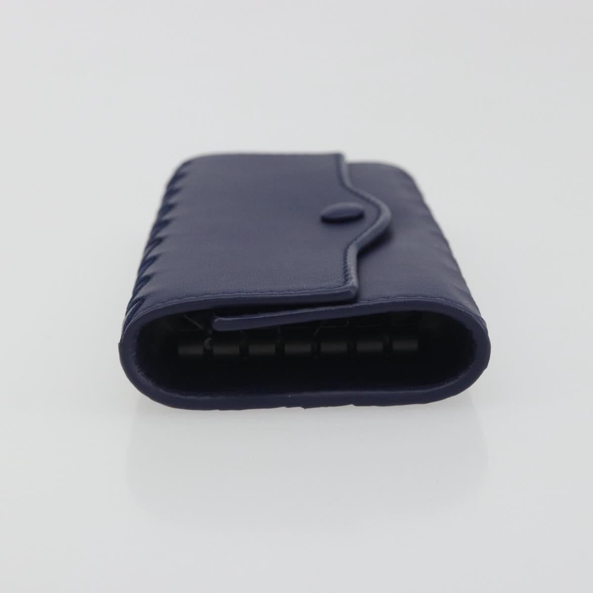 BOTTEGA VENETA INTRECCIATO Key Case Leather Navy Auth 196068V