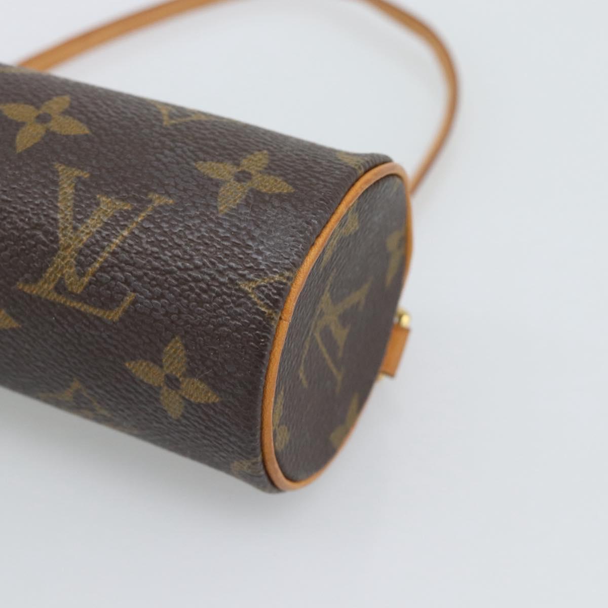 LOUIS VUITTON Monogram Papillon Pouch LV Auth 196082