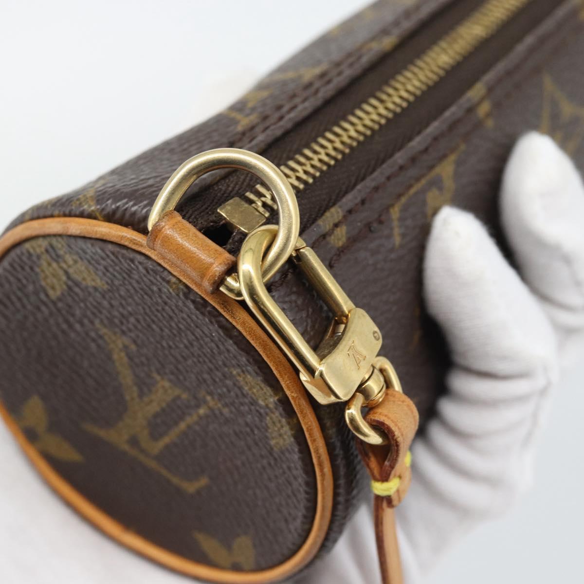 LOUIS VUITTON Monogram Papillon Pouch LV Auth 196082