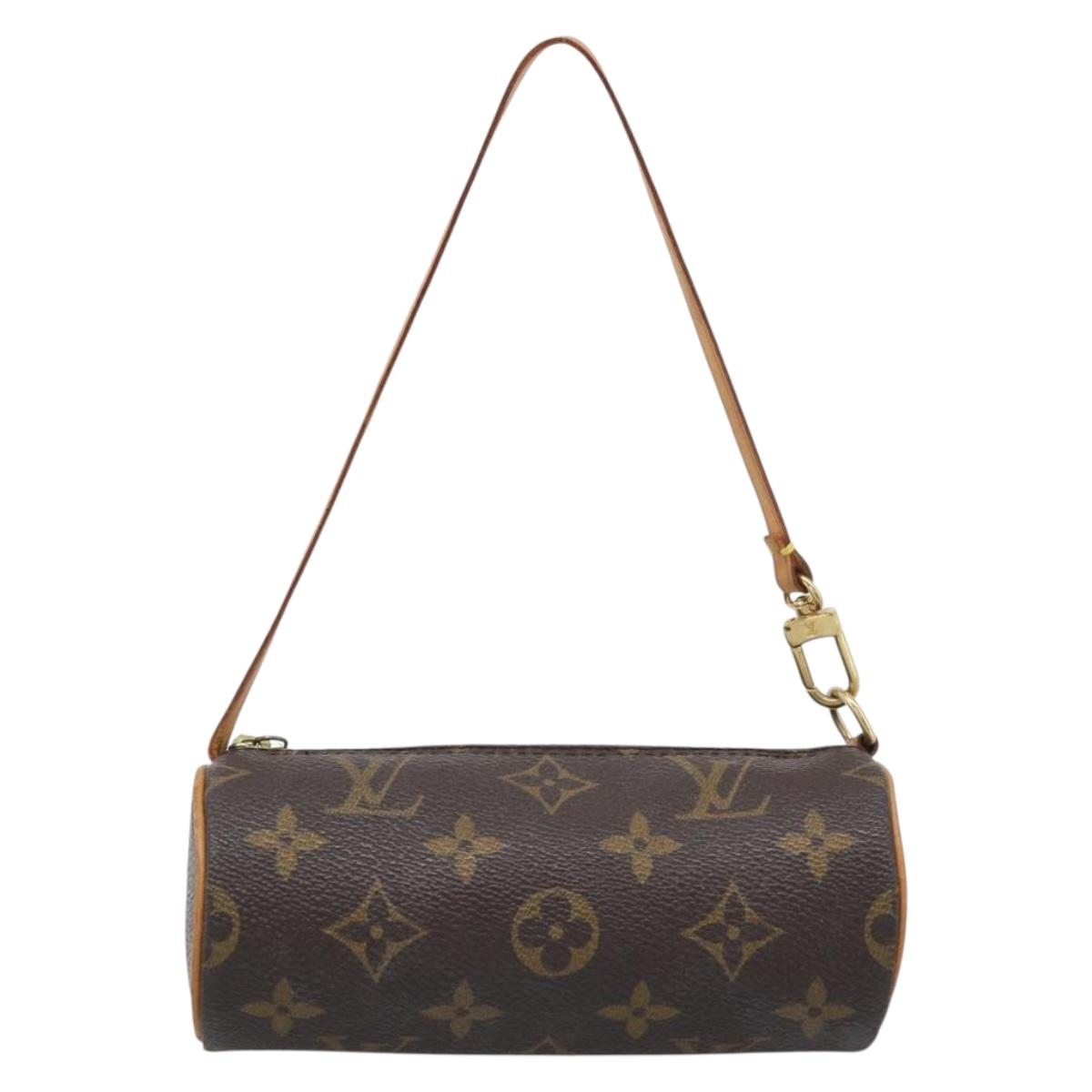 LOUIS VUITTON Monogram Papillon Pouch LV Auth 196082