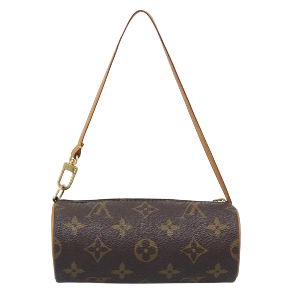 LOUIS VUITTON Monogram Papillon Pouch LV Auth 196082