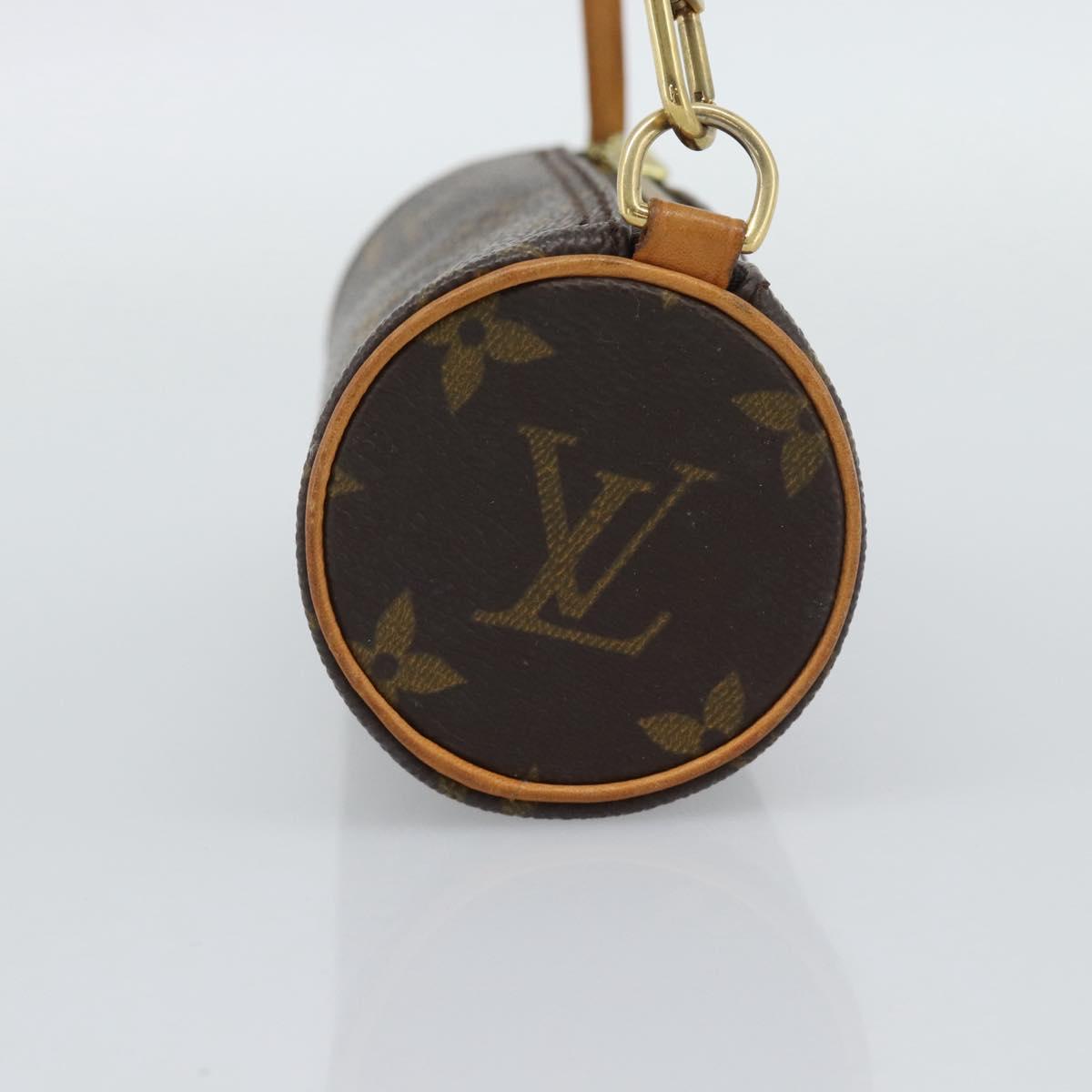 LOUIS VUITTON Monogram Papillon Pouch LV Auth 196082