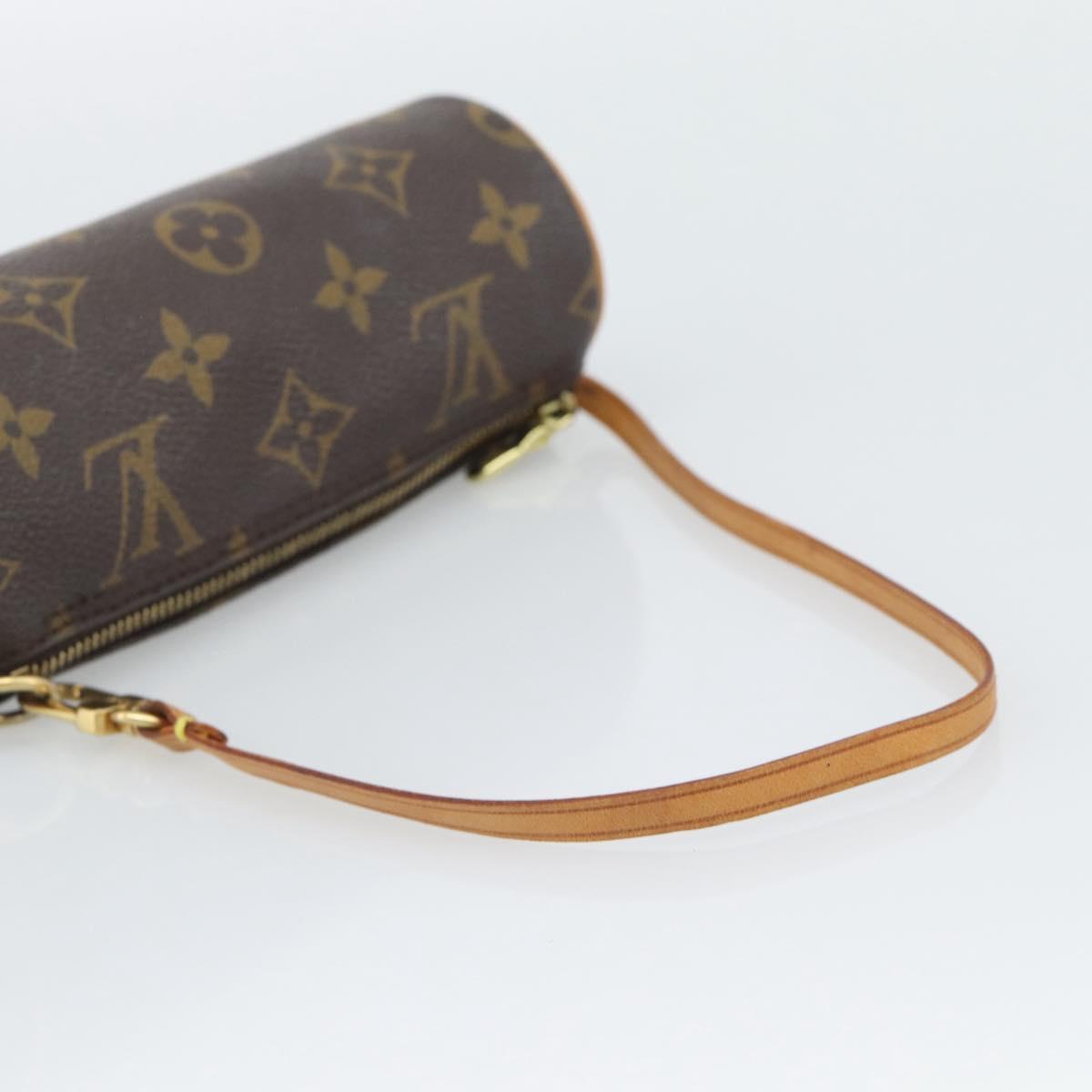 LOUIS VUITTON Monogram Papillon Pouch LV Auth 196082