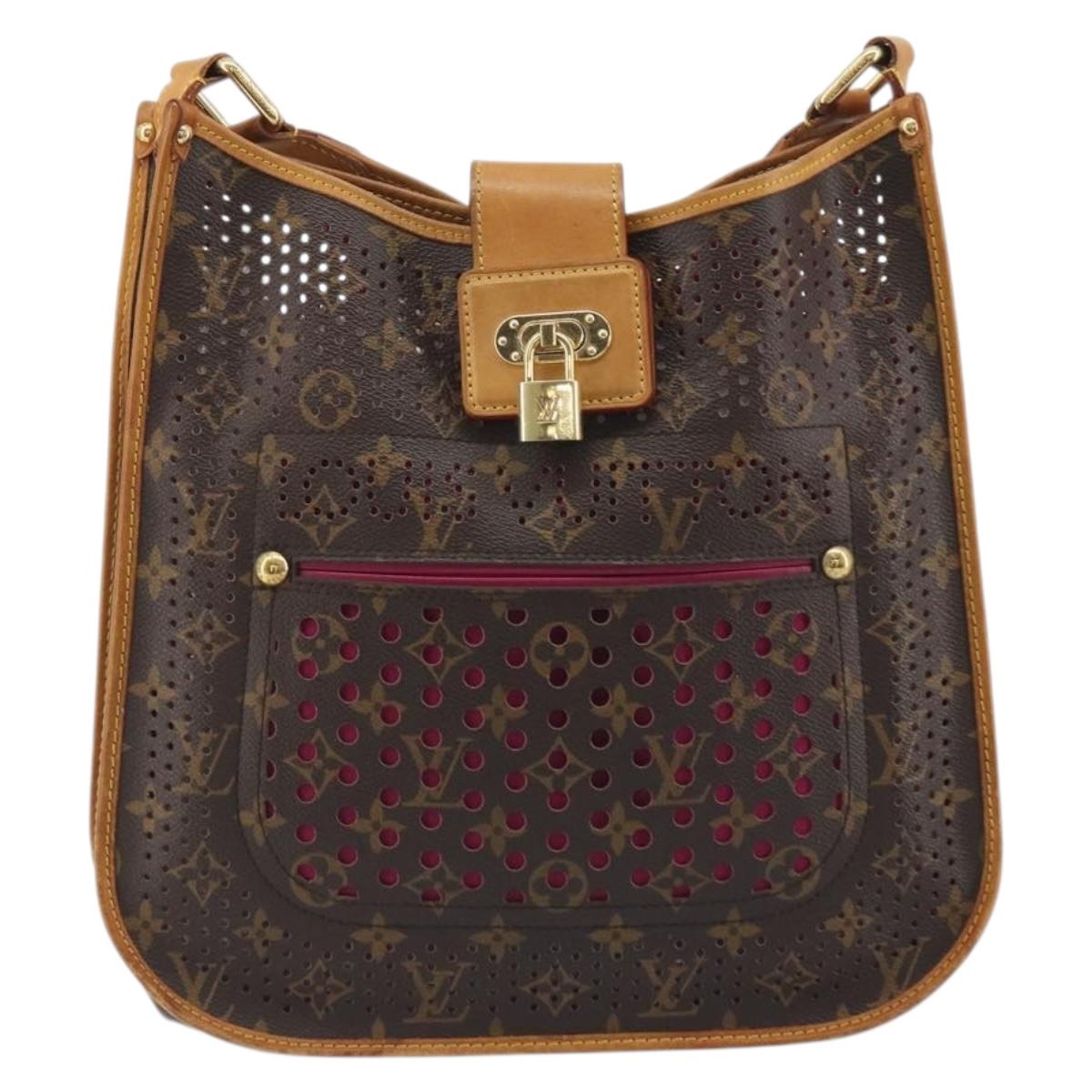 LOUIS VUITTON Monogram Perfo Musette Shoulder Bag Pink M95172 LV Auth 196087A