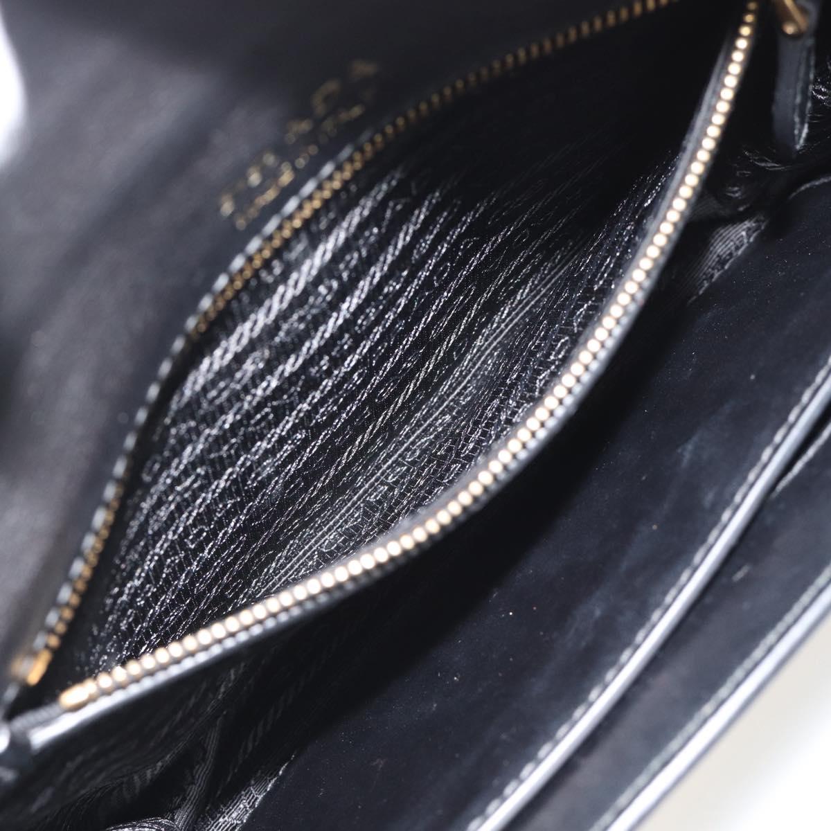 PRADA Shoulder Bag Leather Multicolor Gold Tone Auth 196091A