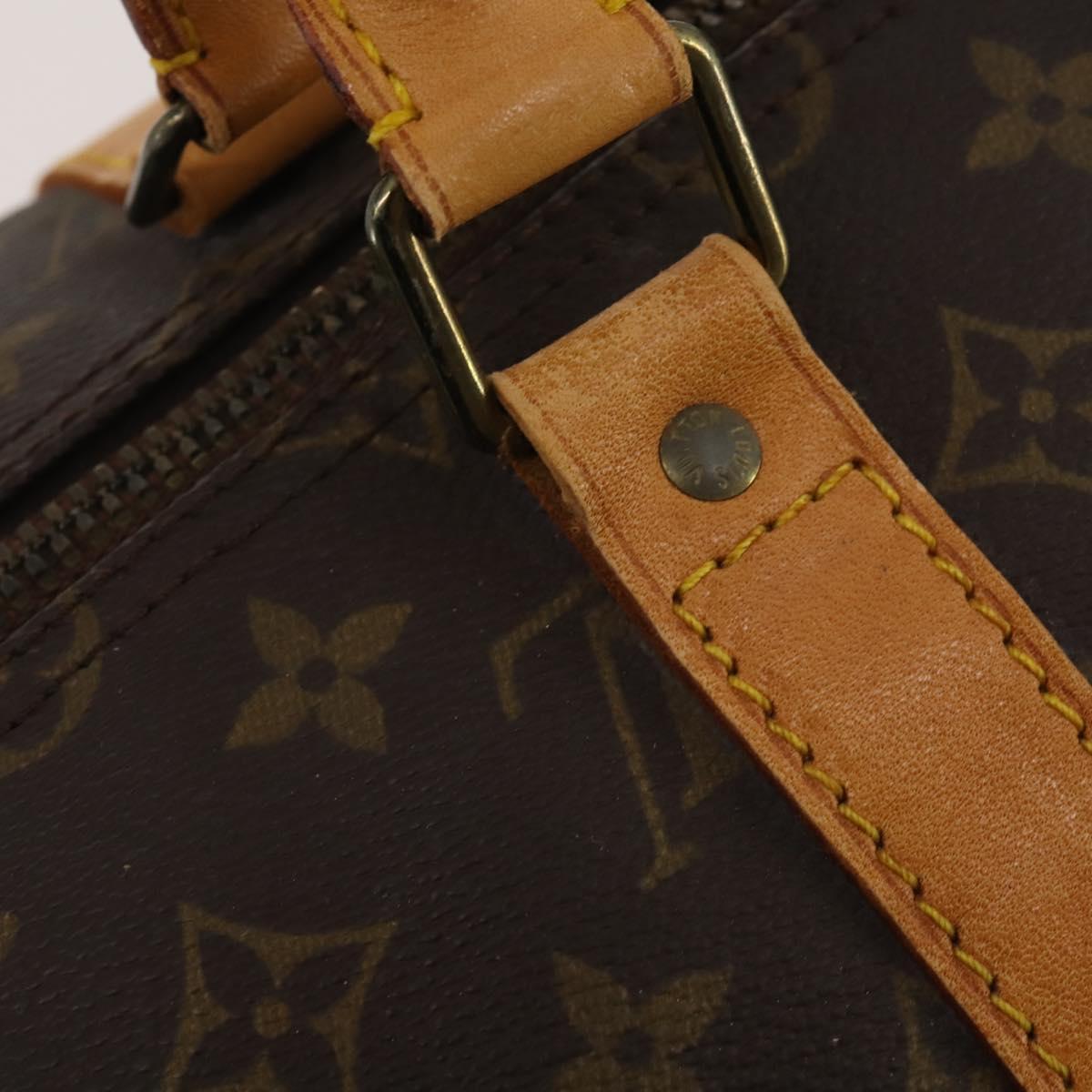 LOUIS VUITTON Monogram Keepall 55 Boston Bag M41424 LV Auth 196101