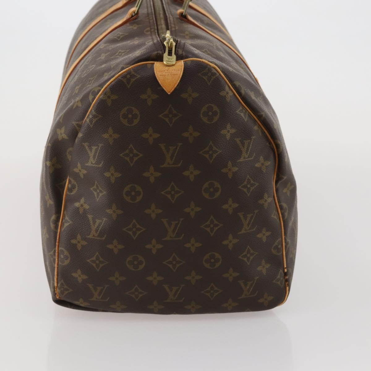 LOUIS VUITTON Monogram Keepall 55 Boston Bag M41424 LV Auth 196101