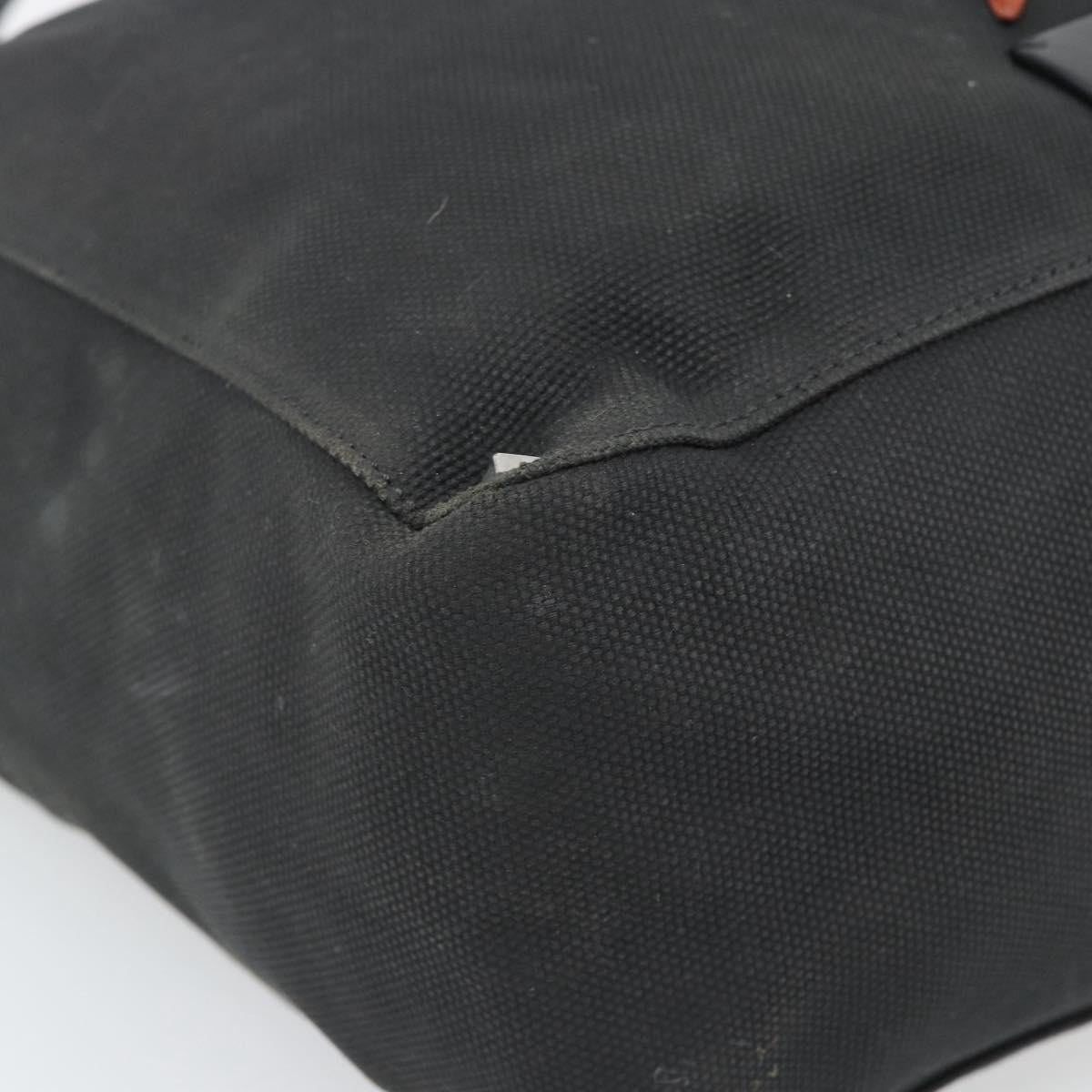 VALENTINO Jamie Reid Tote Bag Canvas Black Silver Auth 196103