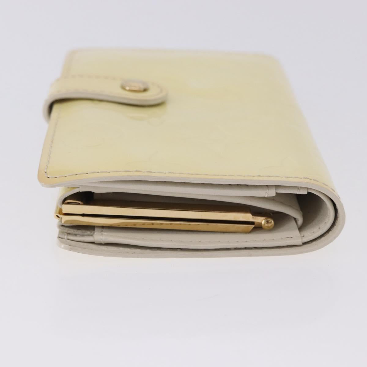 LOUIS VUITTON Vernis Porte Monnaie Viennois Patent leather M91363 LV Auth 196113