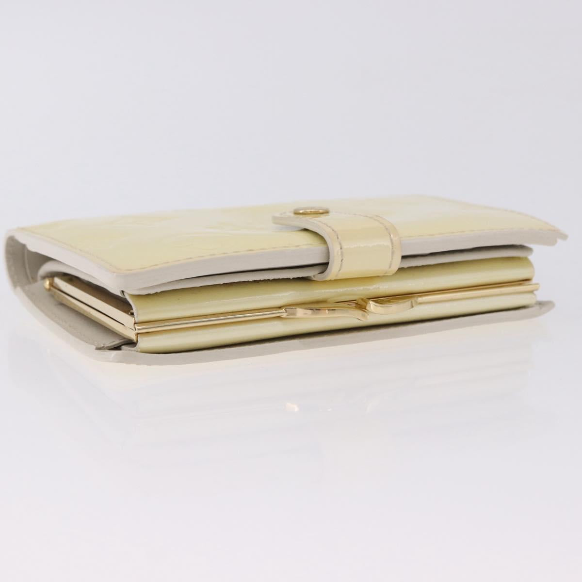 LOUIS VUITTON Vernis Porte Monnaie Viennois Patent leather M91363 LV Auth 196113