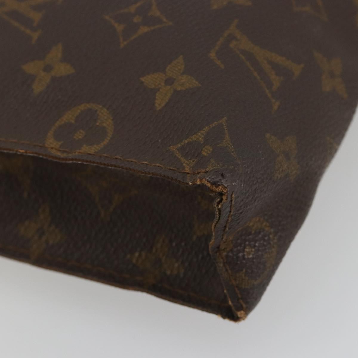 LOUIS VUITTON Monogram Poche Toilette 26 Pouch M47542 LV Auth 196116