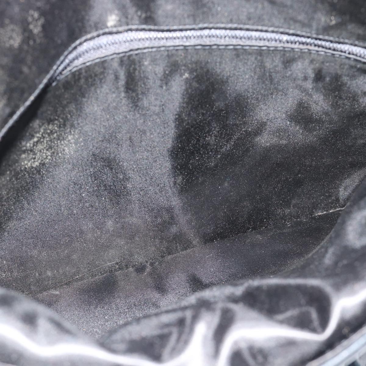 SAINT LAURENT Shoulder Bag Fur Black Auth 196145A