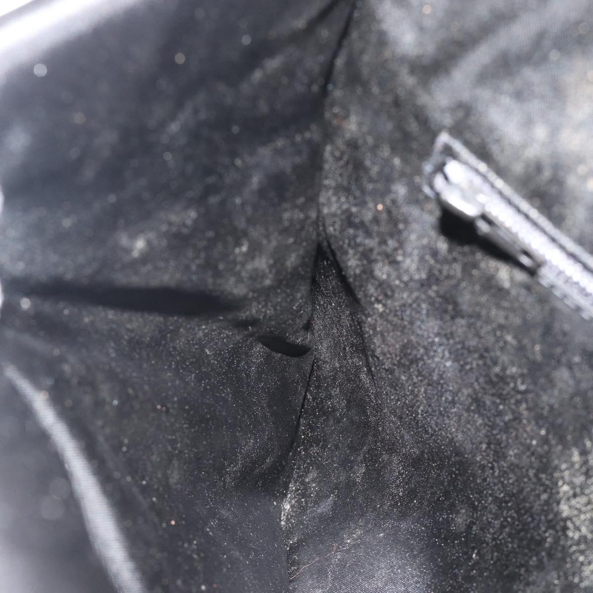 SAINT LAURENT Shoulder Bag Fur Black Auth 196145A