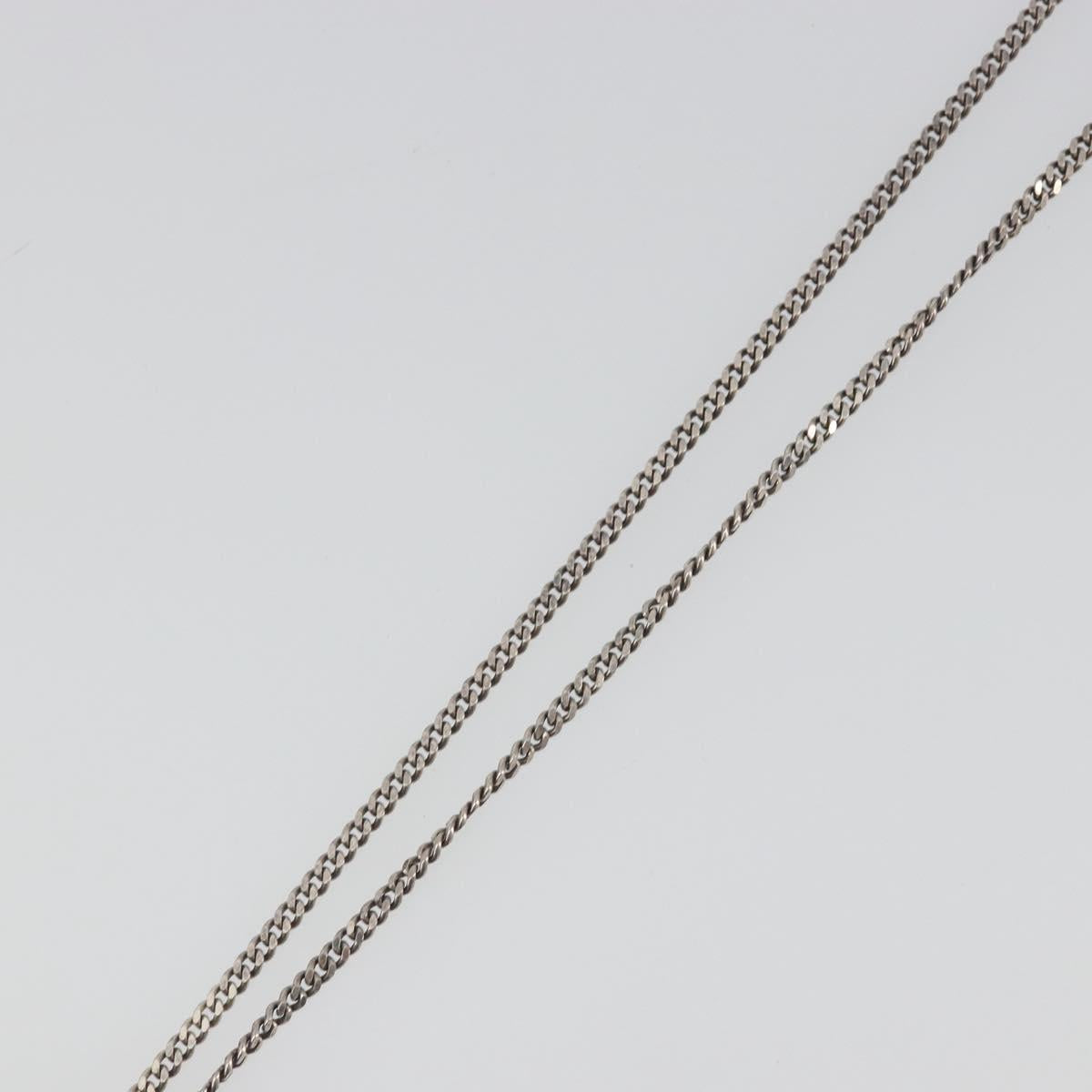 GUCCI Interlocking G Necklace Ag925 Silver Auth 196163A