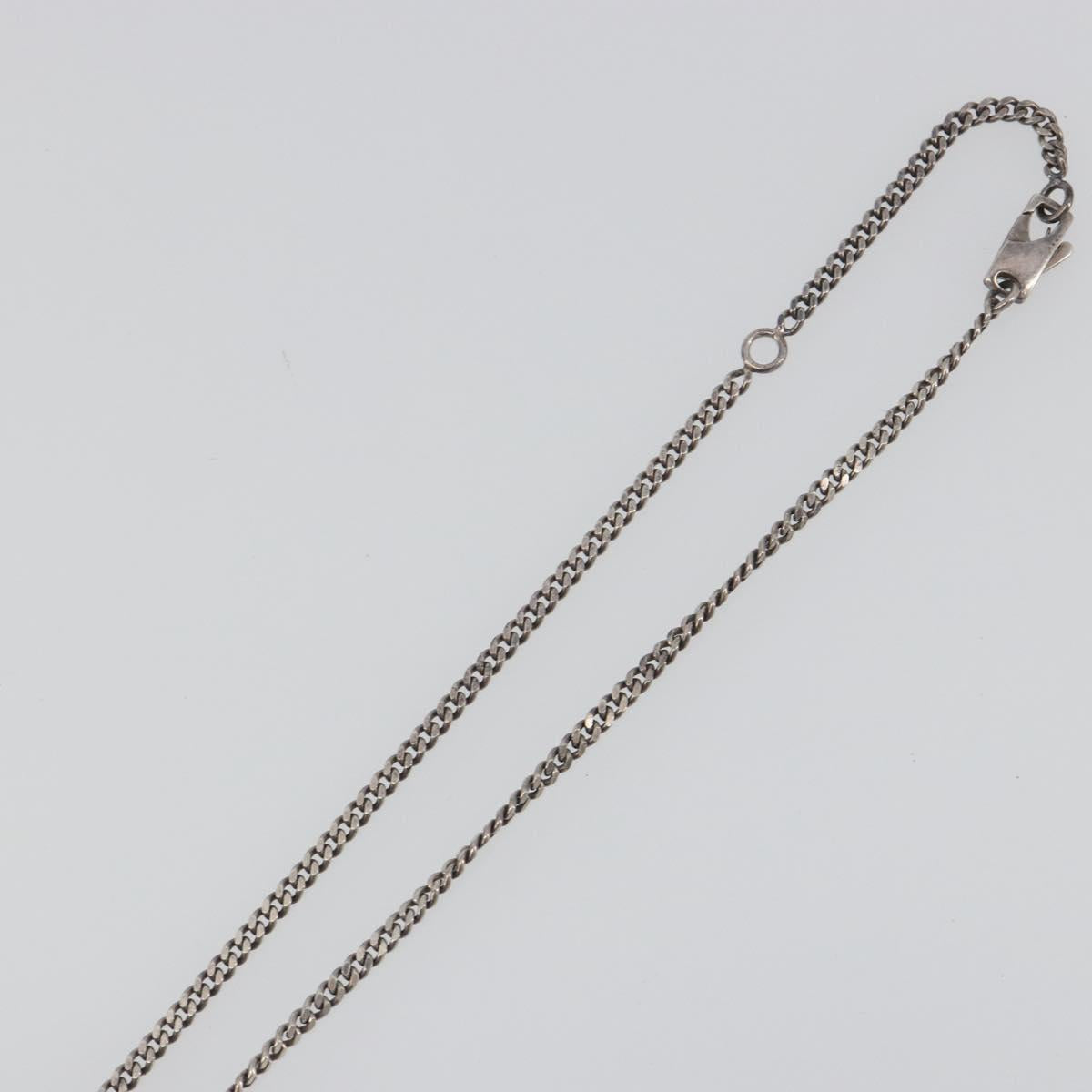 GUCCI Interlocking G Necklace Ag925 Silver Auth 196163A