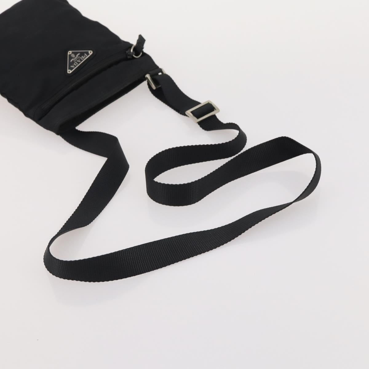 PRADA Shoulder Bag Nylon 4 Set Brown Black Auth 196164